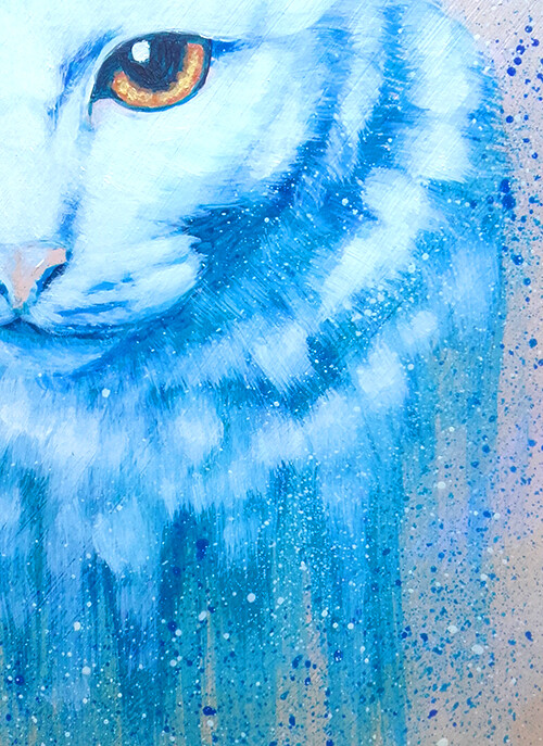 Carmen Bousquet Peinture Chat Angora Turc Carmen Bousquet Peinture Chat Angora Turc