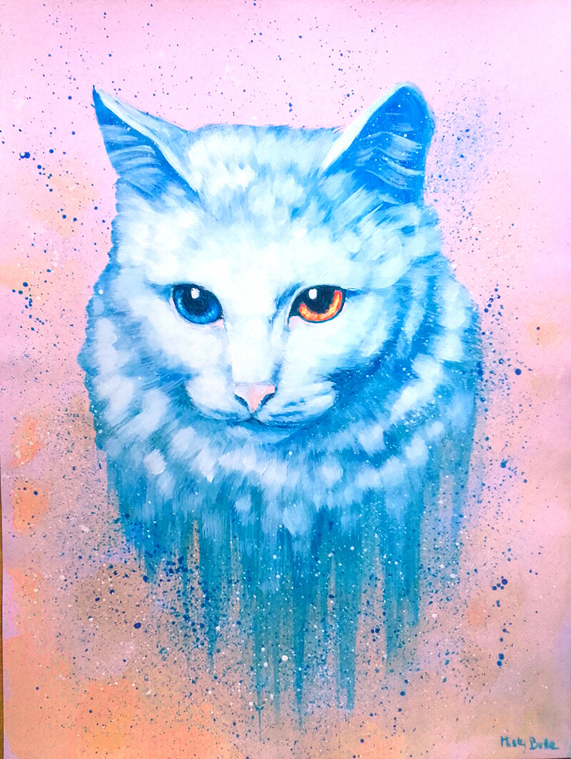 Carmen Bousquet Peinture Chat Angora Turc Carmen Bousquet Peinture Chat Angora Turc