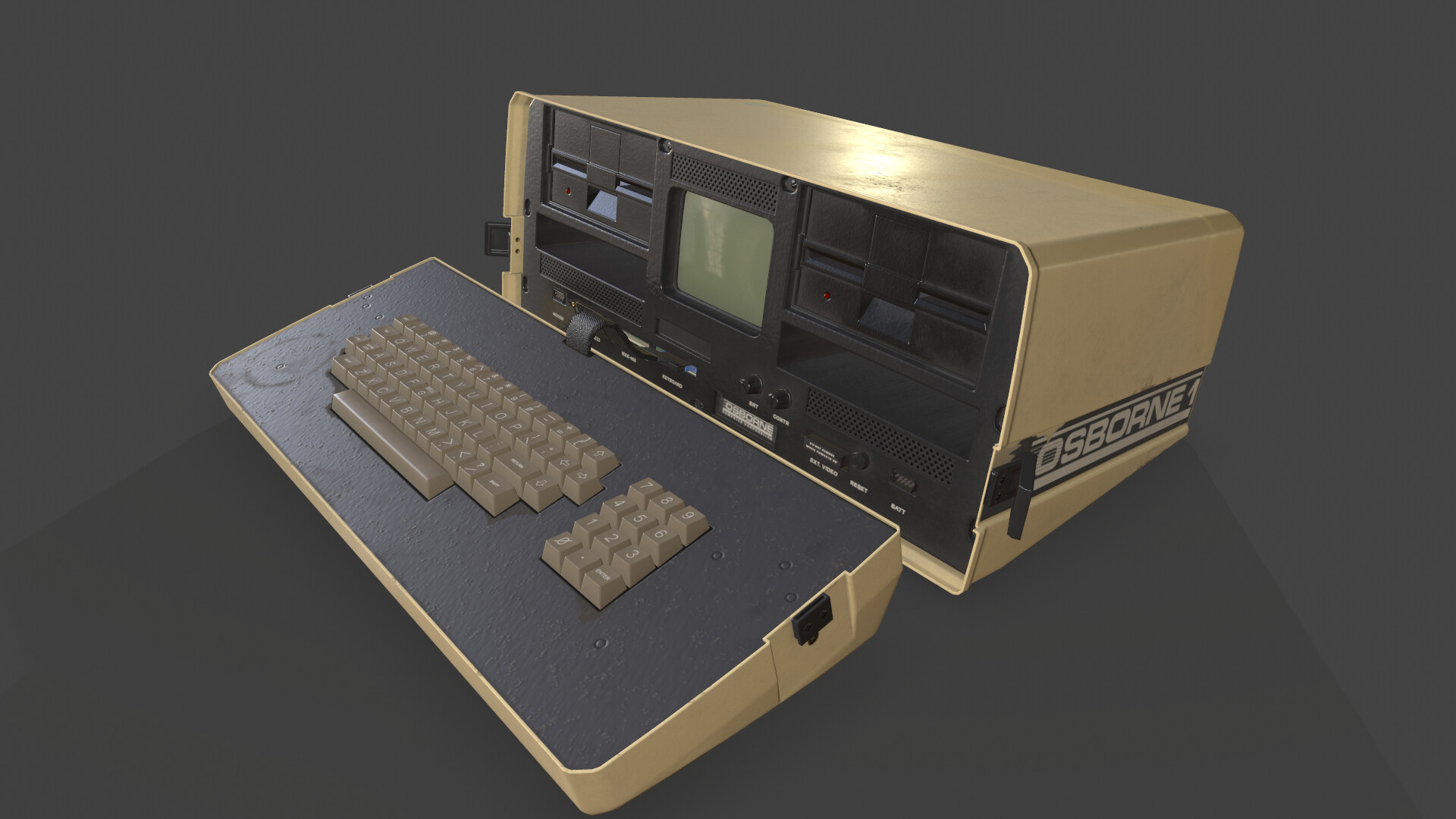 ArtStation - Osborne 1 Retro Computer