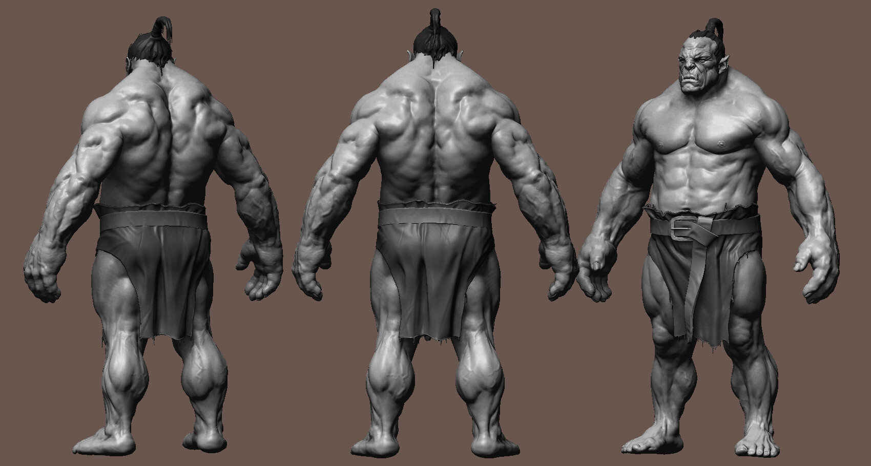 Wojtek Odrzywolski - Orc anatomy study