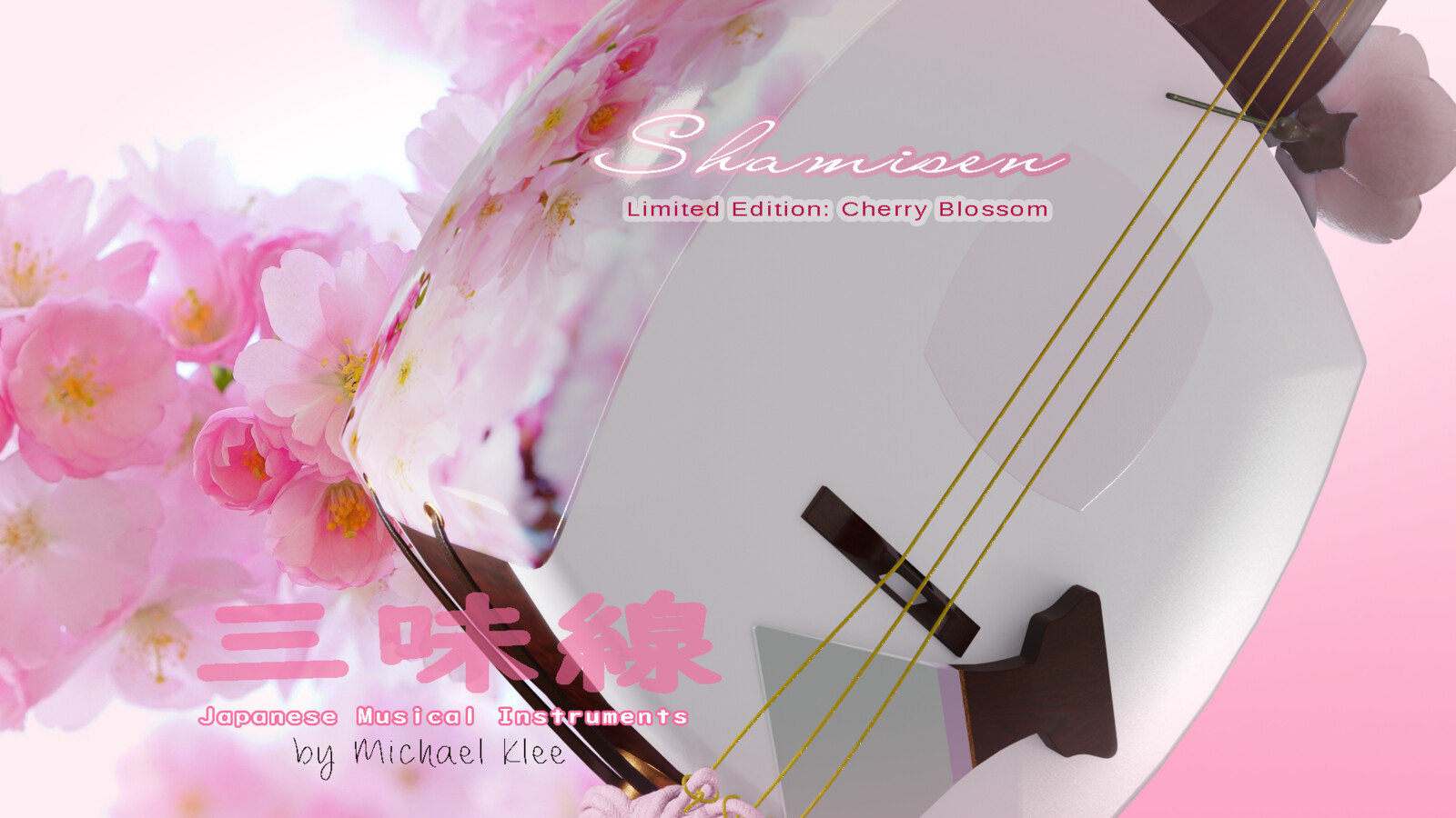 The shamisen 三味線 / cherry blossom edition Layer 4 Bachi