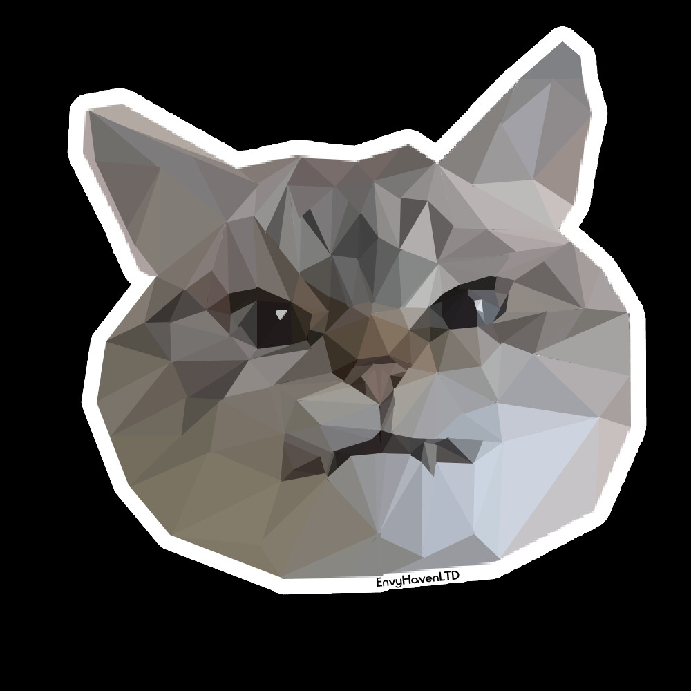 Cat Face Meme - Download Free 3D model by juanjoalas (@juanjoalasmorel)  [1679f37]