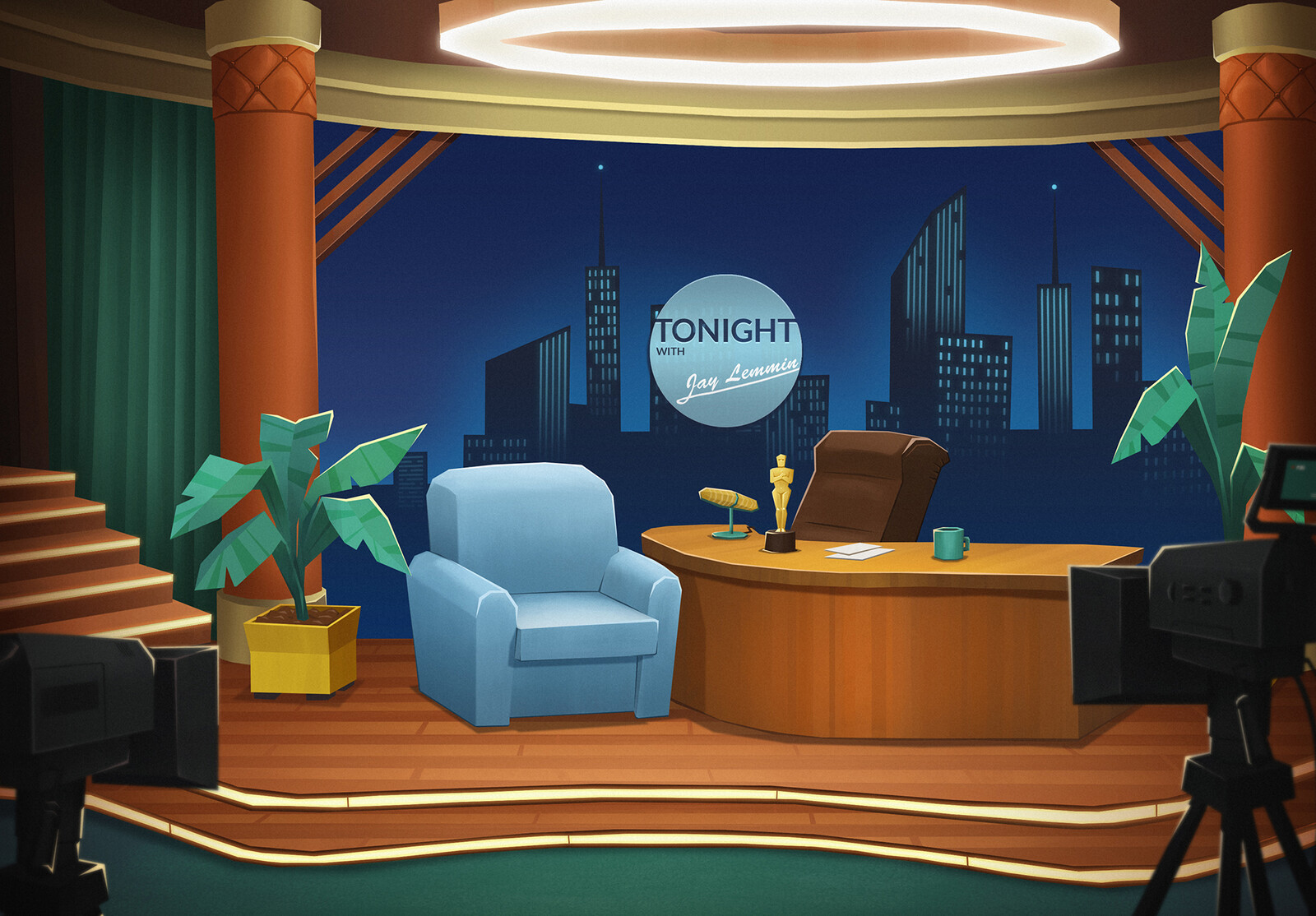 Mobile game background for a canceled project for Sproing Interactive Media GmbH, Art Direction by Andrea Mannel. - Photoshop