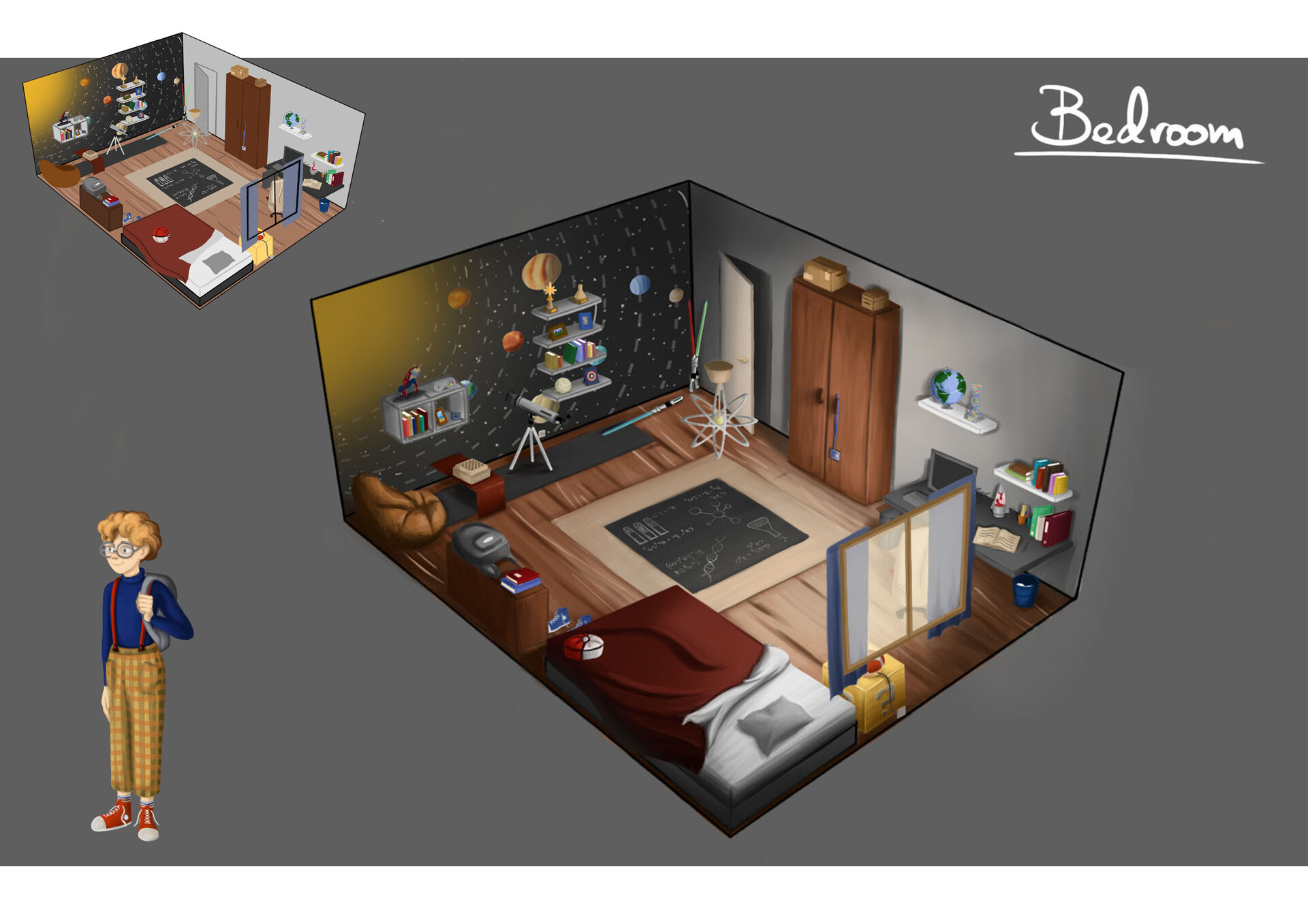 Artstation Set Design Based On A Character Catarina Ferreira