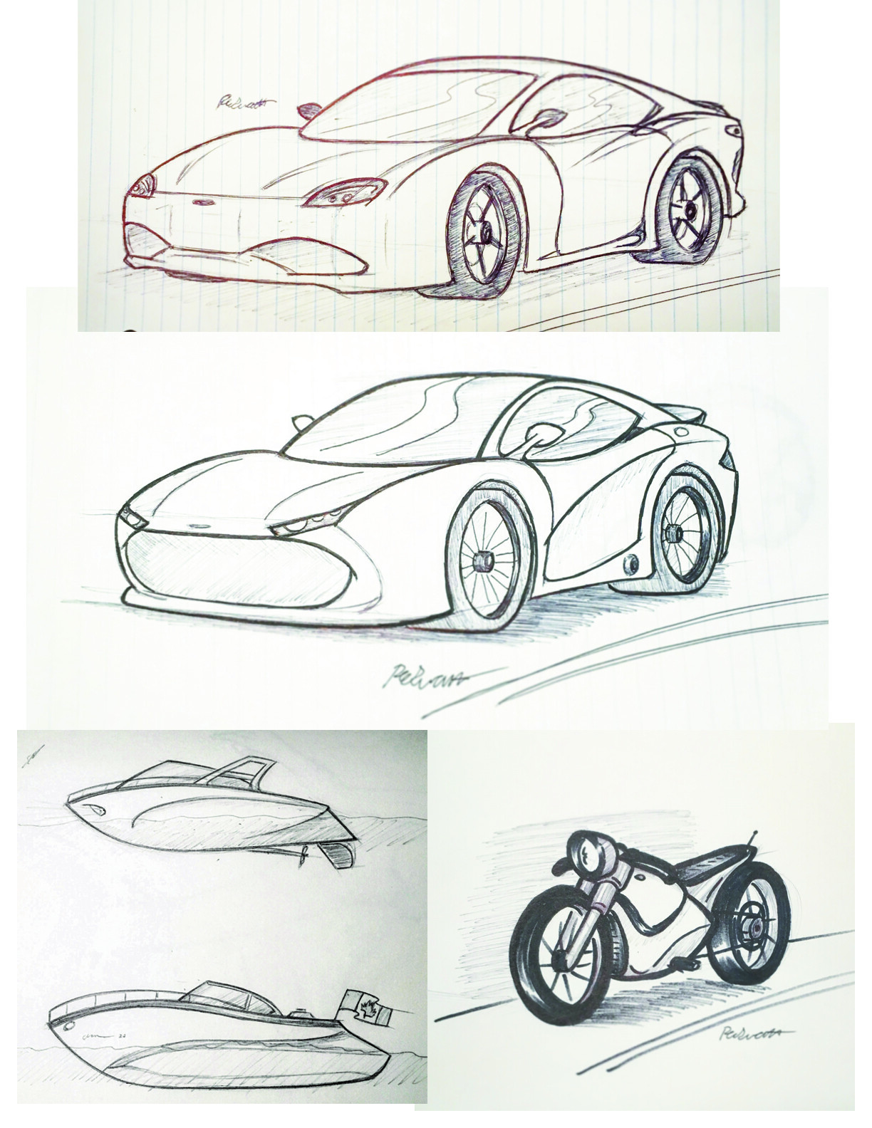 Online Course: How To Sketch, Design, Draw Cars Like a Pro (Pen & Paper  Edition) from Skillshare | Class Central