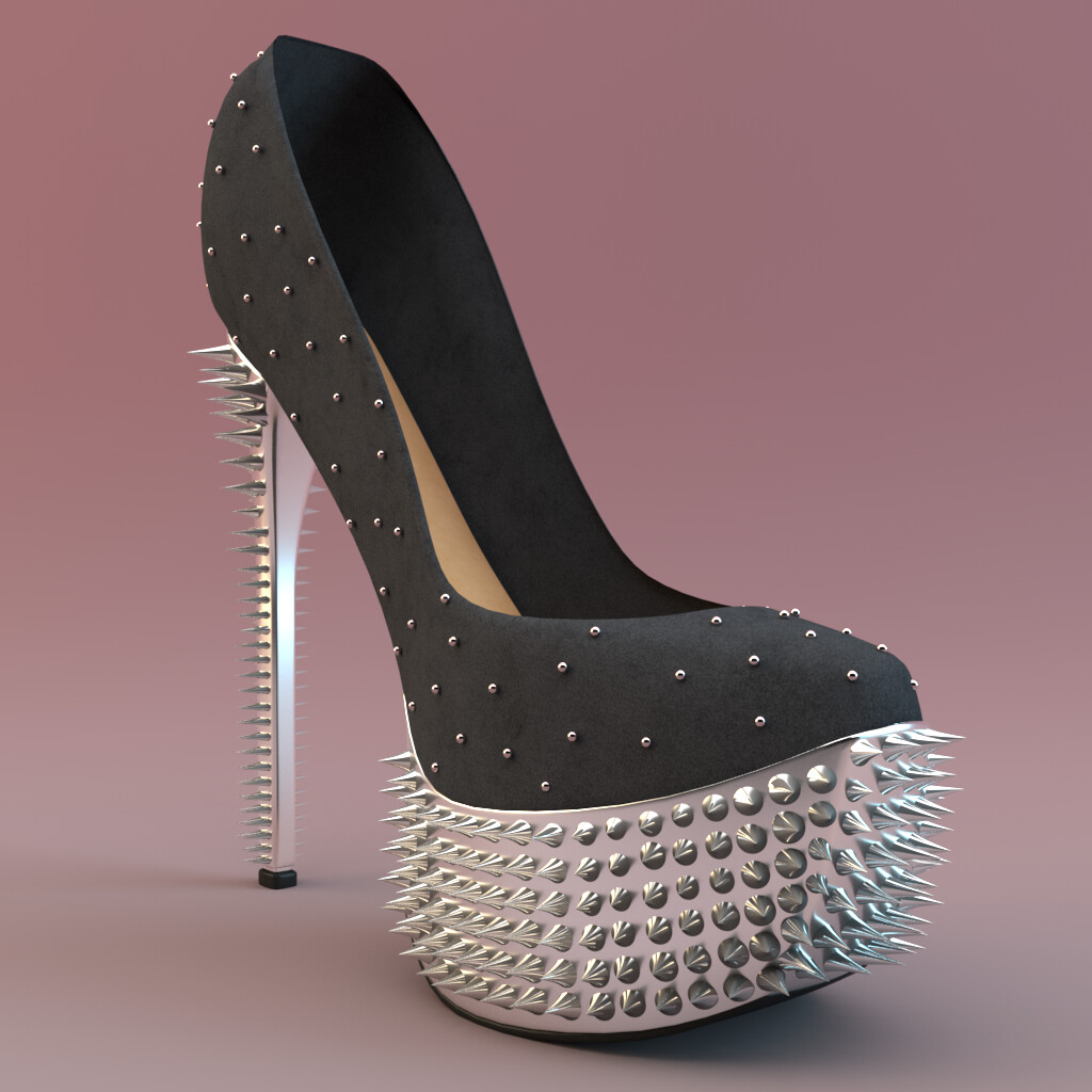 STILETTO PUMPS 8-12 Cm High Heel Court Shoes Spiked Studded Rivets Made to  Order Coloured Sole Red Sole - Etsy