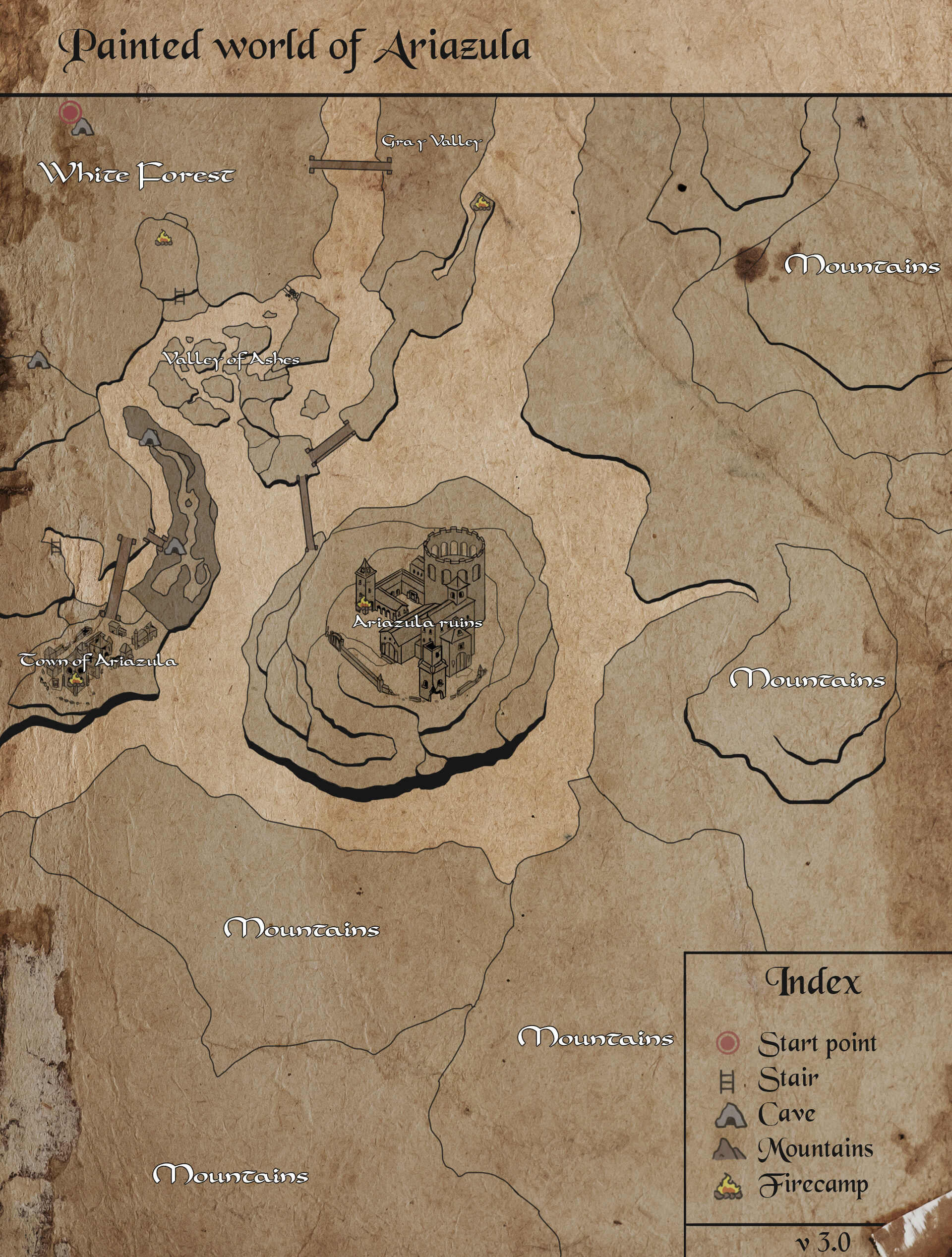 ArtStation - Dark Souls World Map