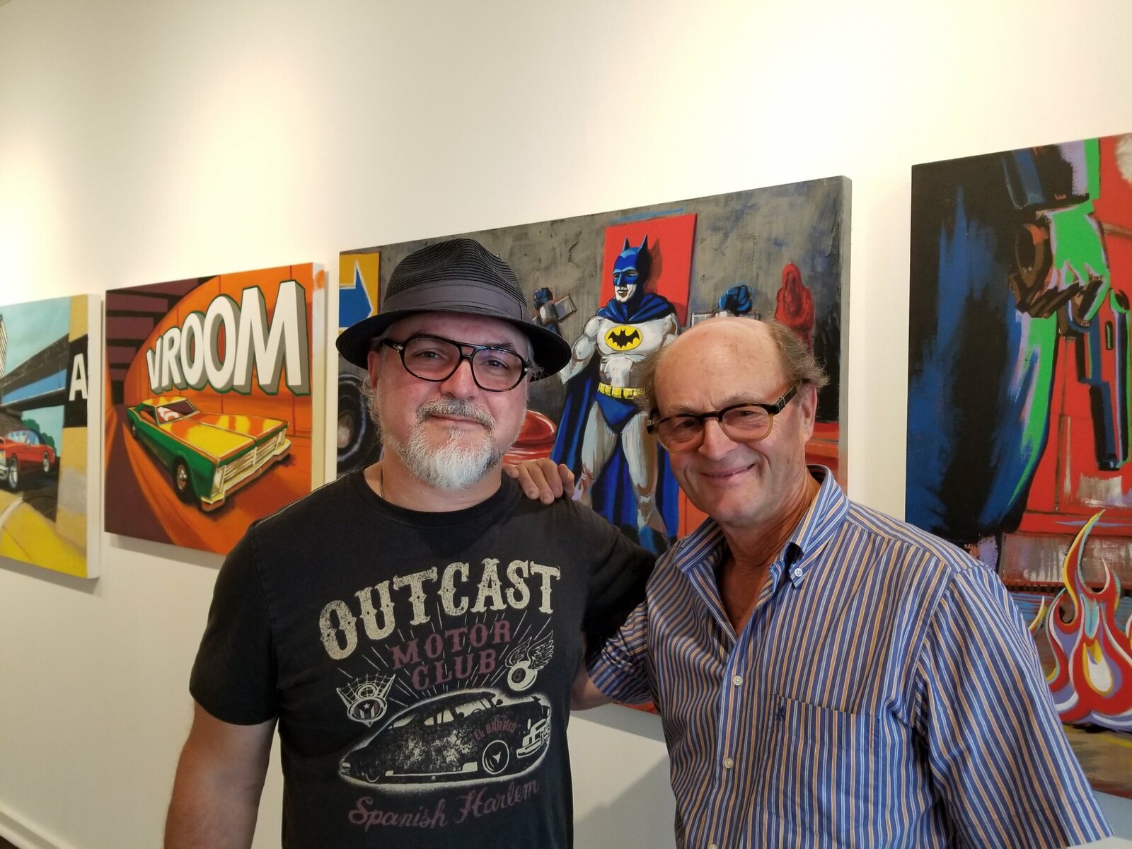 Vince Mancuso and Odon Wagner at the exhibit
