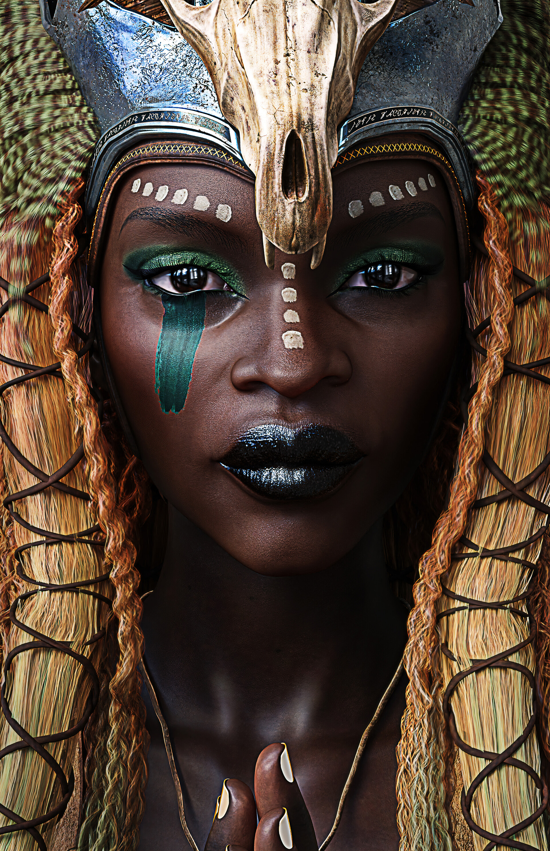 African queen artist jennifer donohoe software used