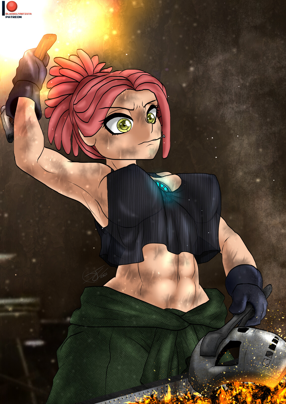 Artstation Mei Hatsume Makes The Iron Suit Nsfw Optional Federico Segovia Bluewolfartista