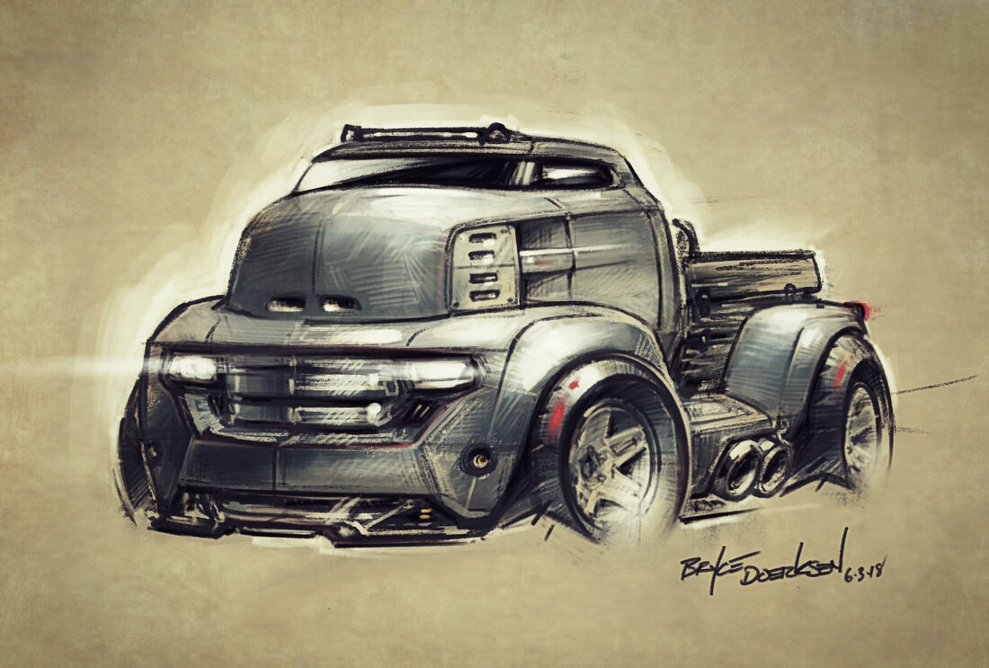 COE Shop Truck Sketch