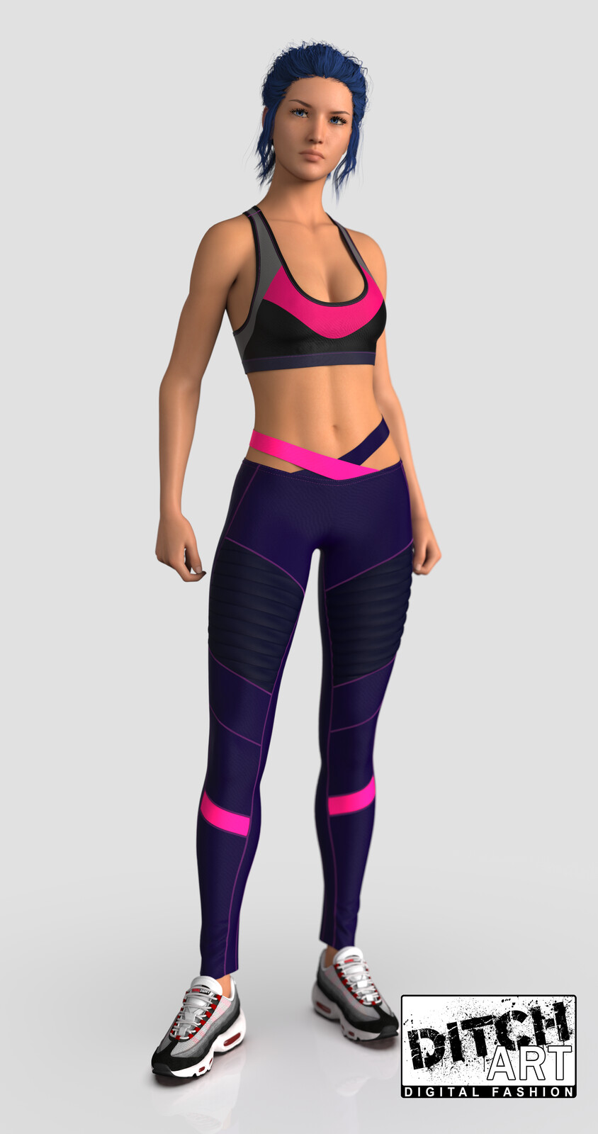 Sports Top and Leggings - Marvelous Designer