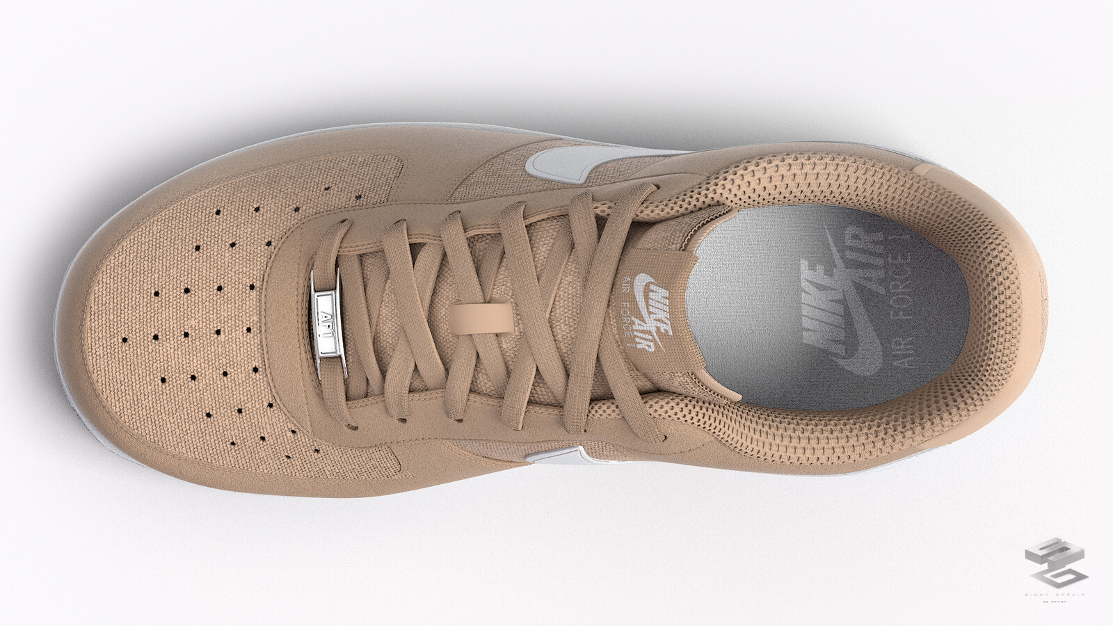 Suede side view.