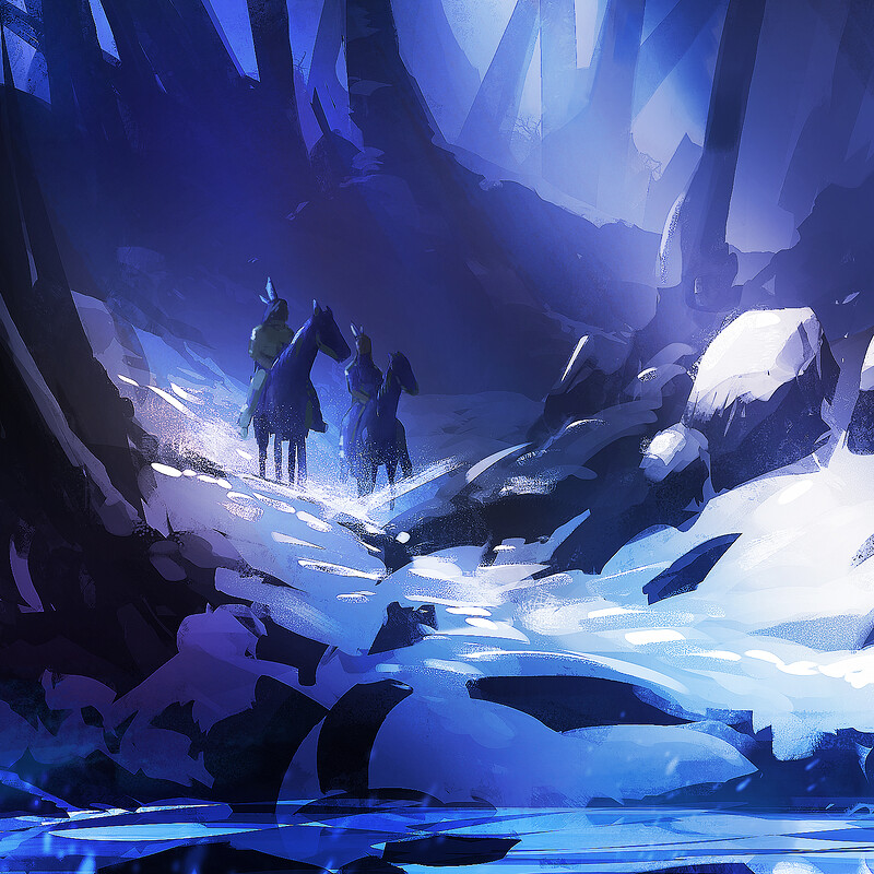 Old tribe during winter