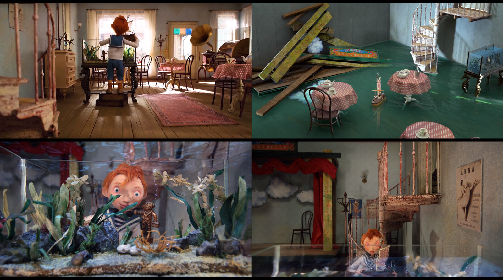 Some images of the real set, second image is a test CG shot