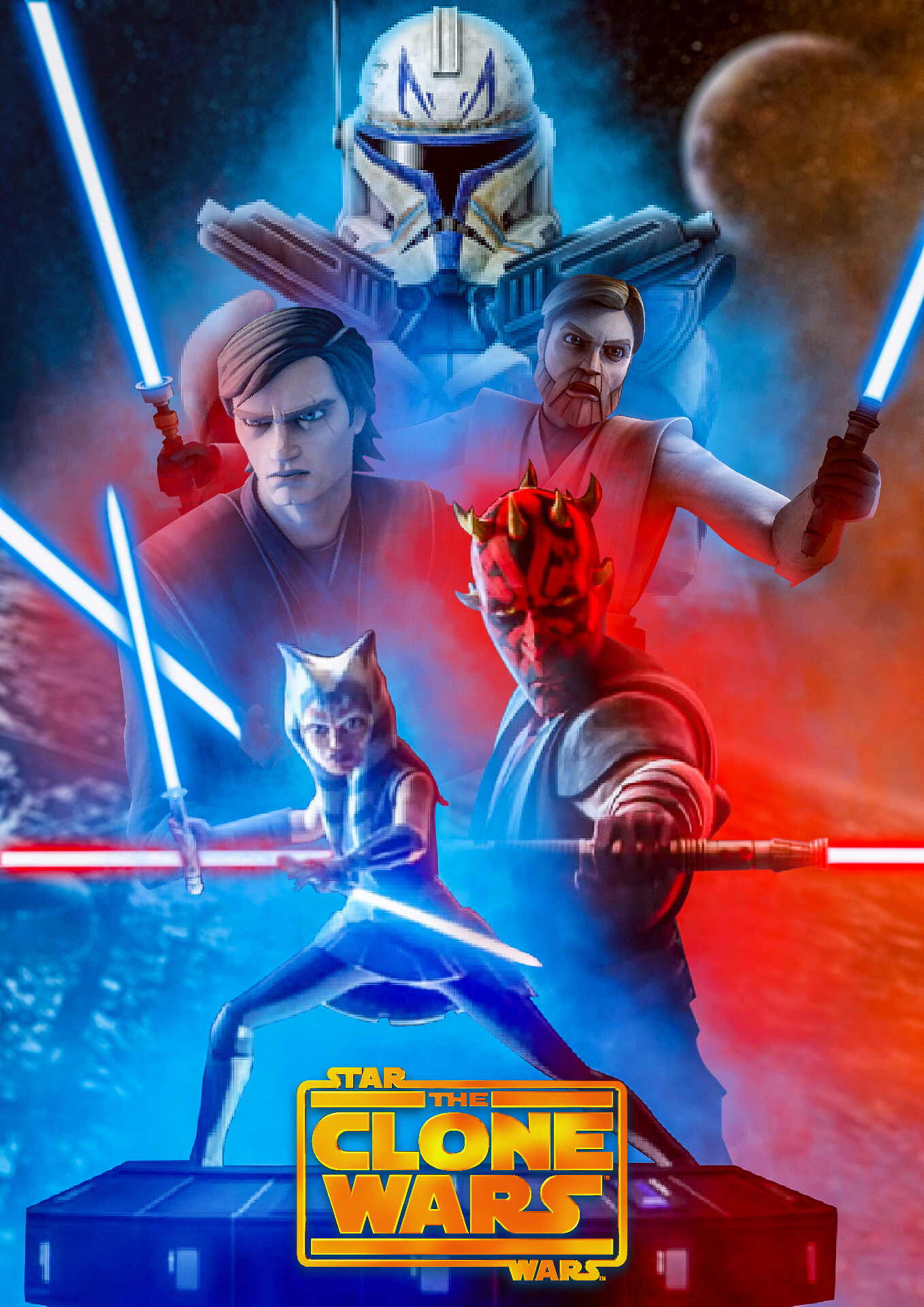 ArtStation - Star Wars the Clone Wars Season 7 Poster Remake, Captain Kraul