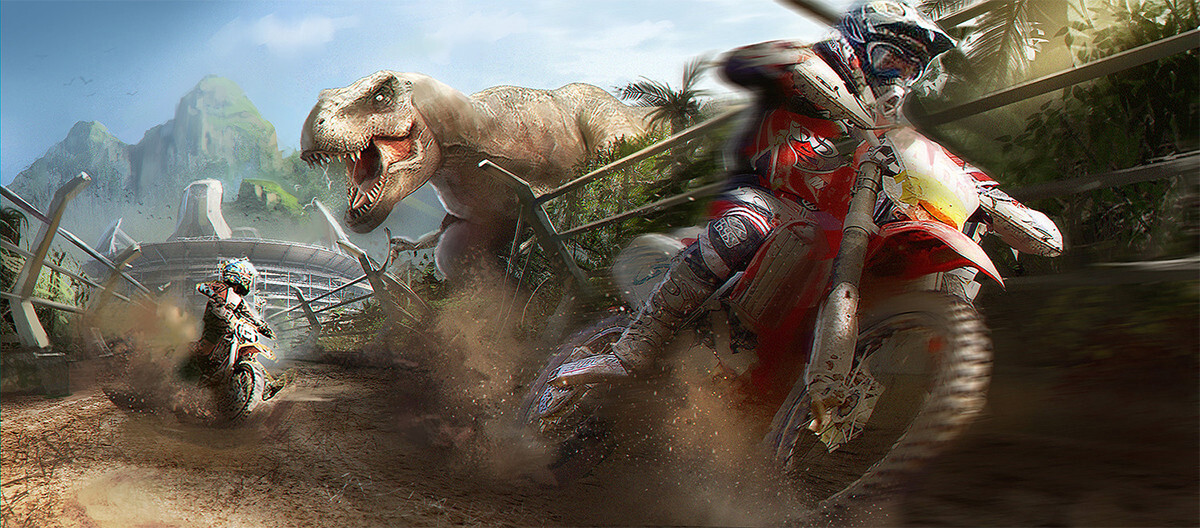 Dinosaur special track action shot