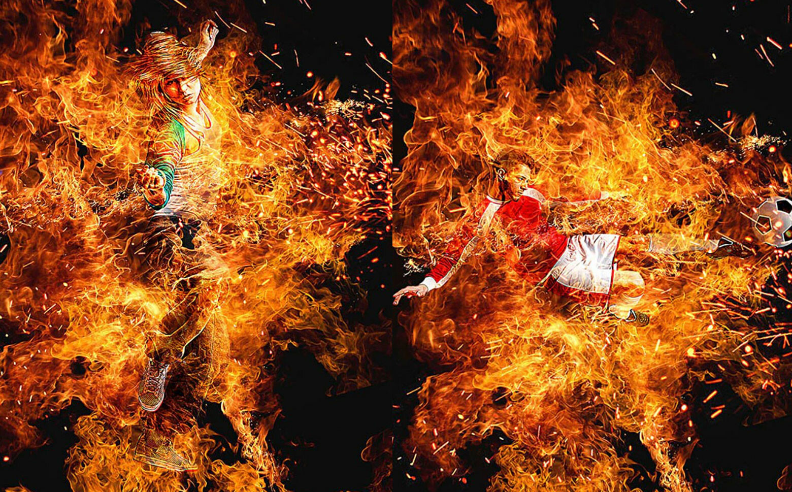 artstation fire photoshop action