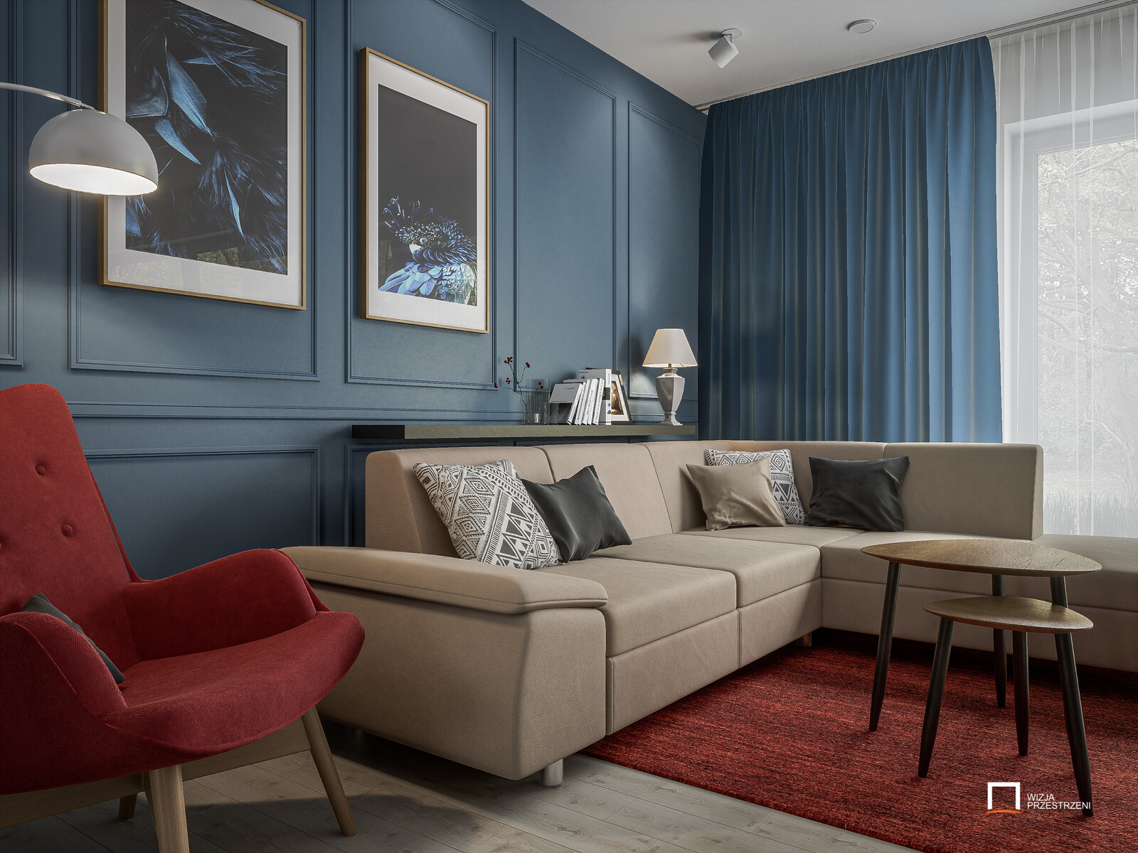 Livingroom with Blue