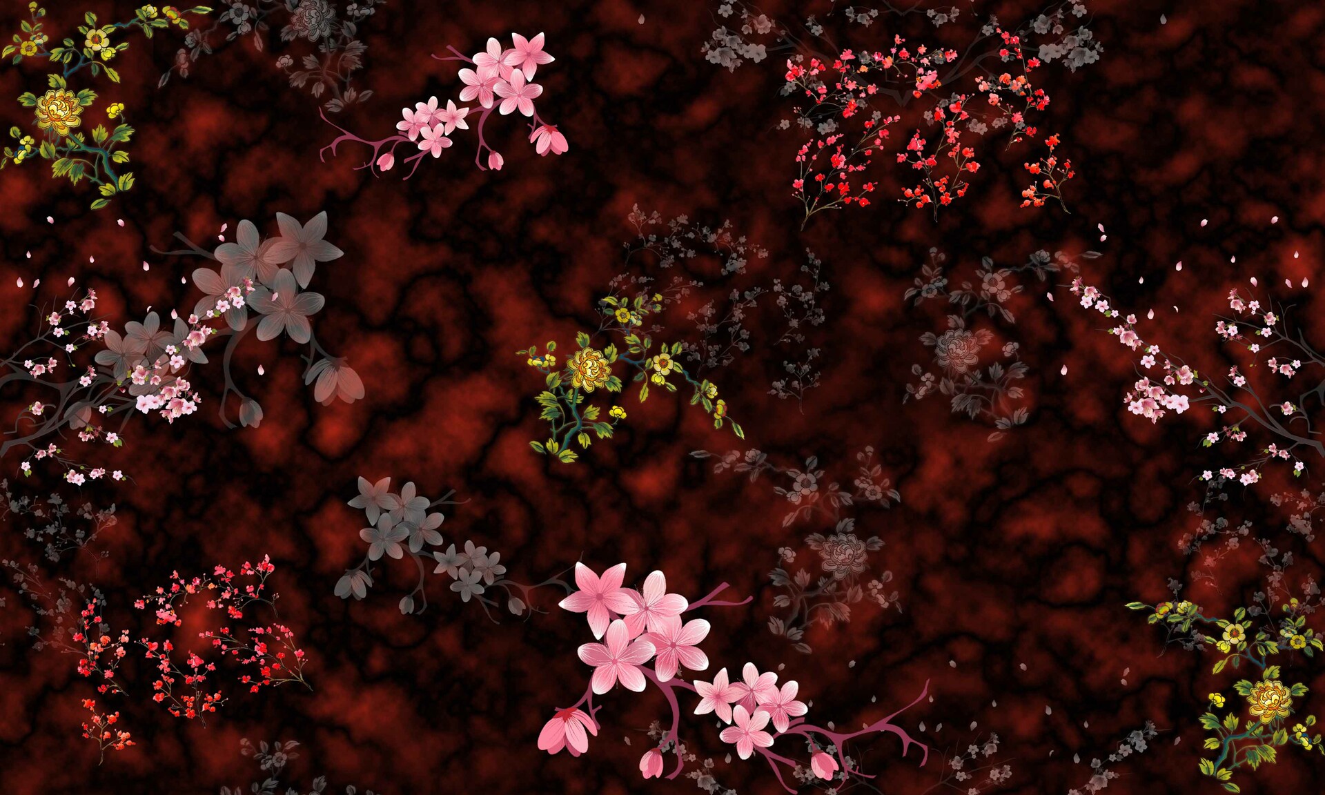 Artstation Abstract Elegance Seamless Pattern With Floral