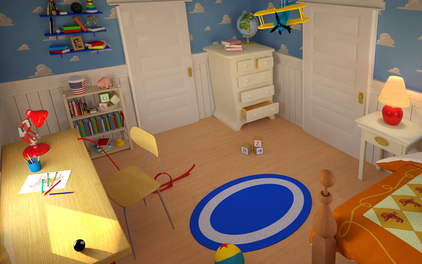 Toy Story Andy's Room 3D Warehouse vlr.eng.br