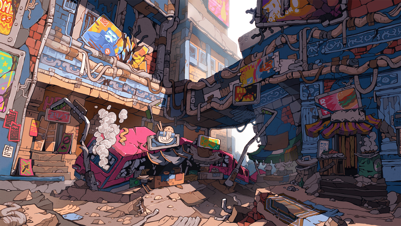 abandoned food court BG