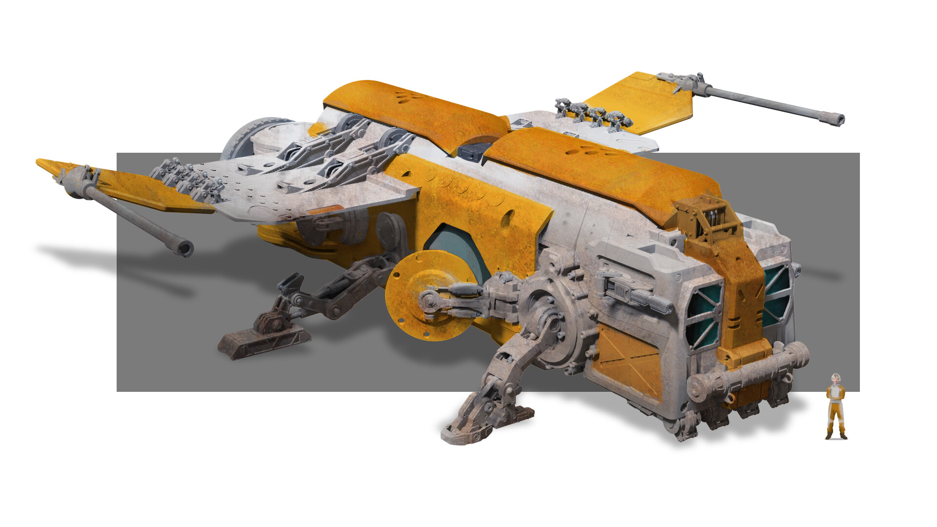 ArtStation - Star wars inspired spaceship concept