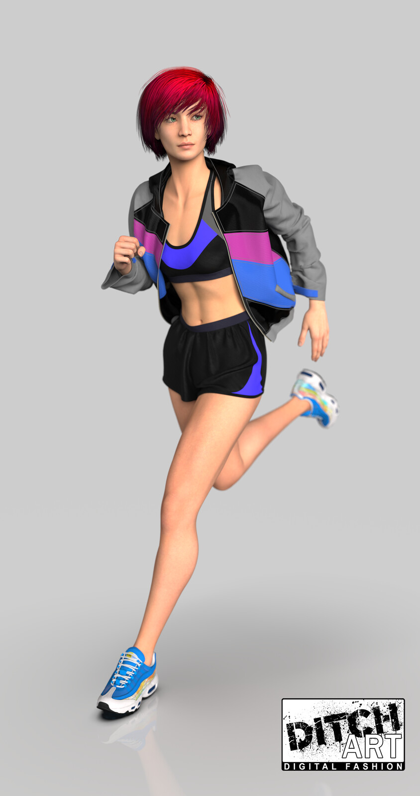 Sports Jacket and Shorts - Marvelous Designer