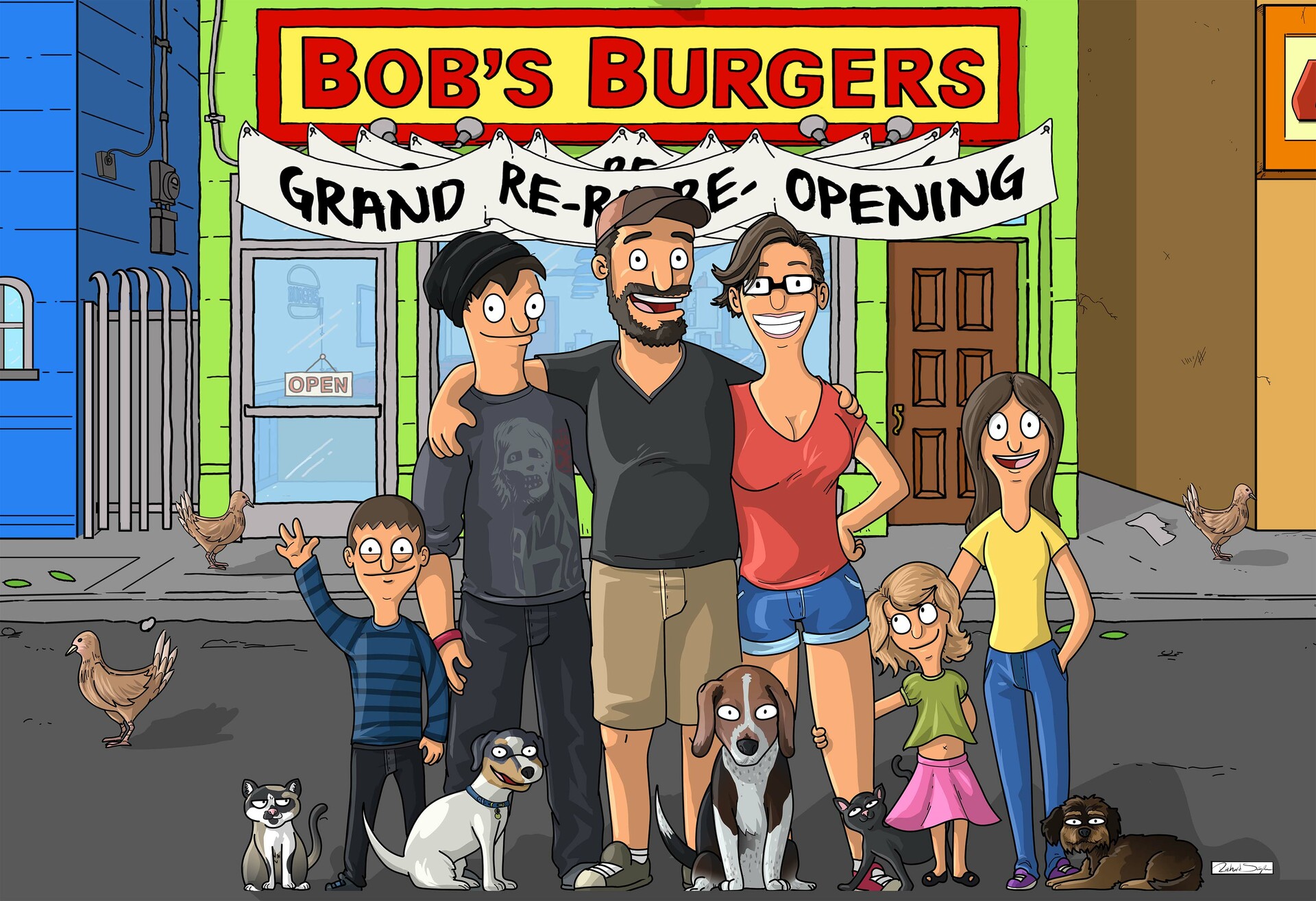 ArtStation - Bob's Burger Big Family
