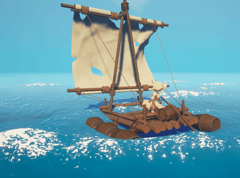 Artstation Raft Game Asset Joakim Ringqvist