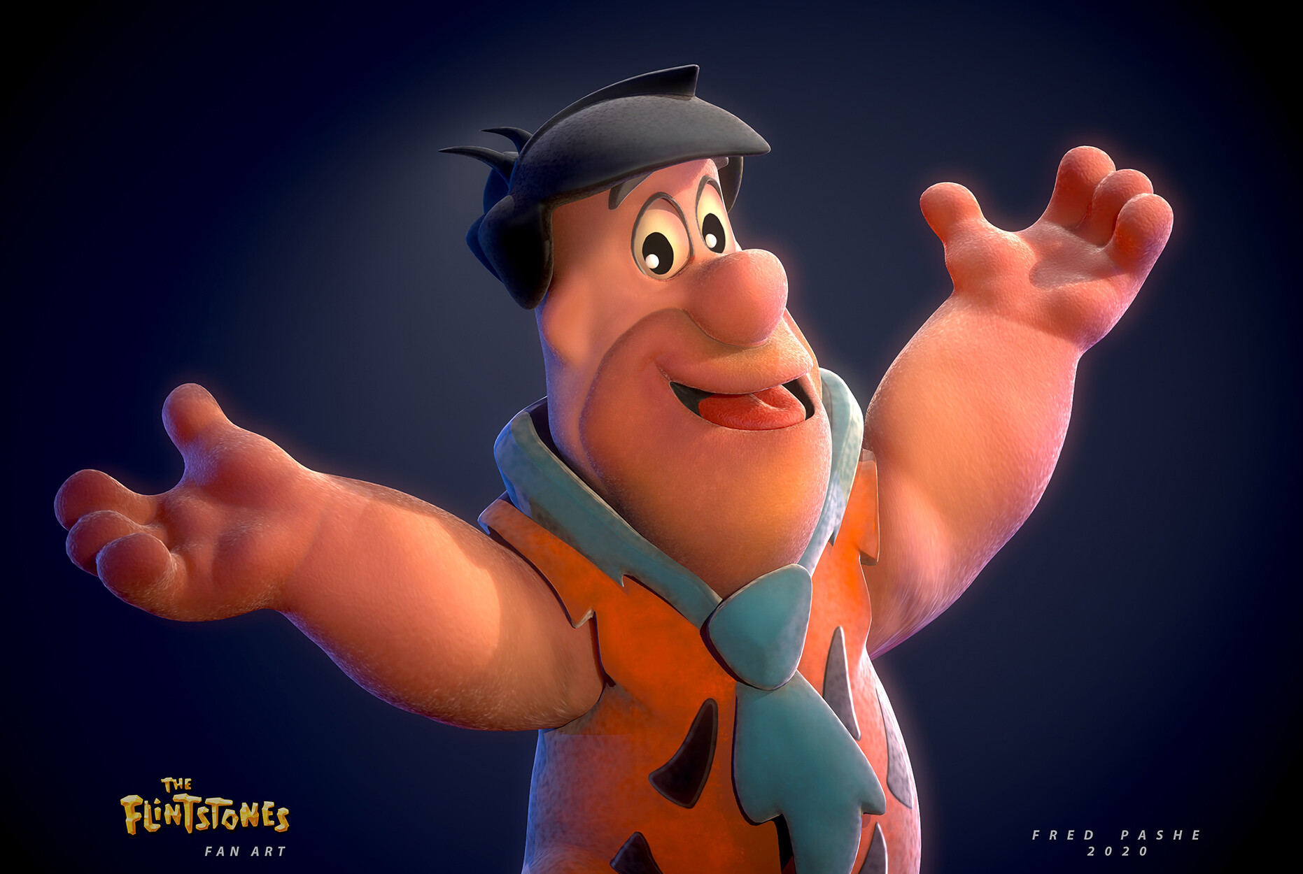 Fred flintstone art shop