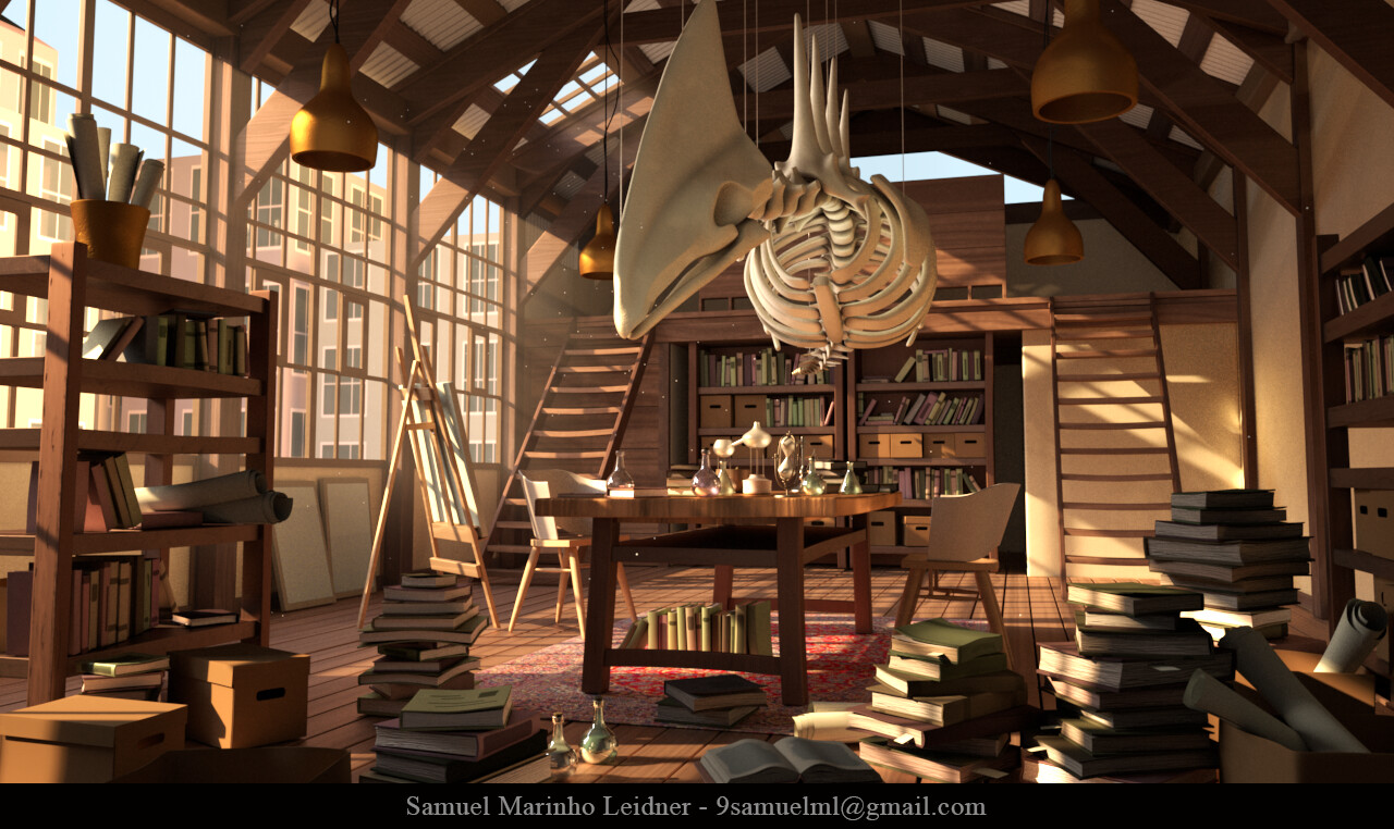 ArtStation - Laboratory Room 3D