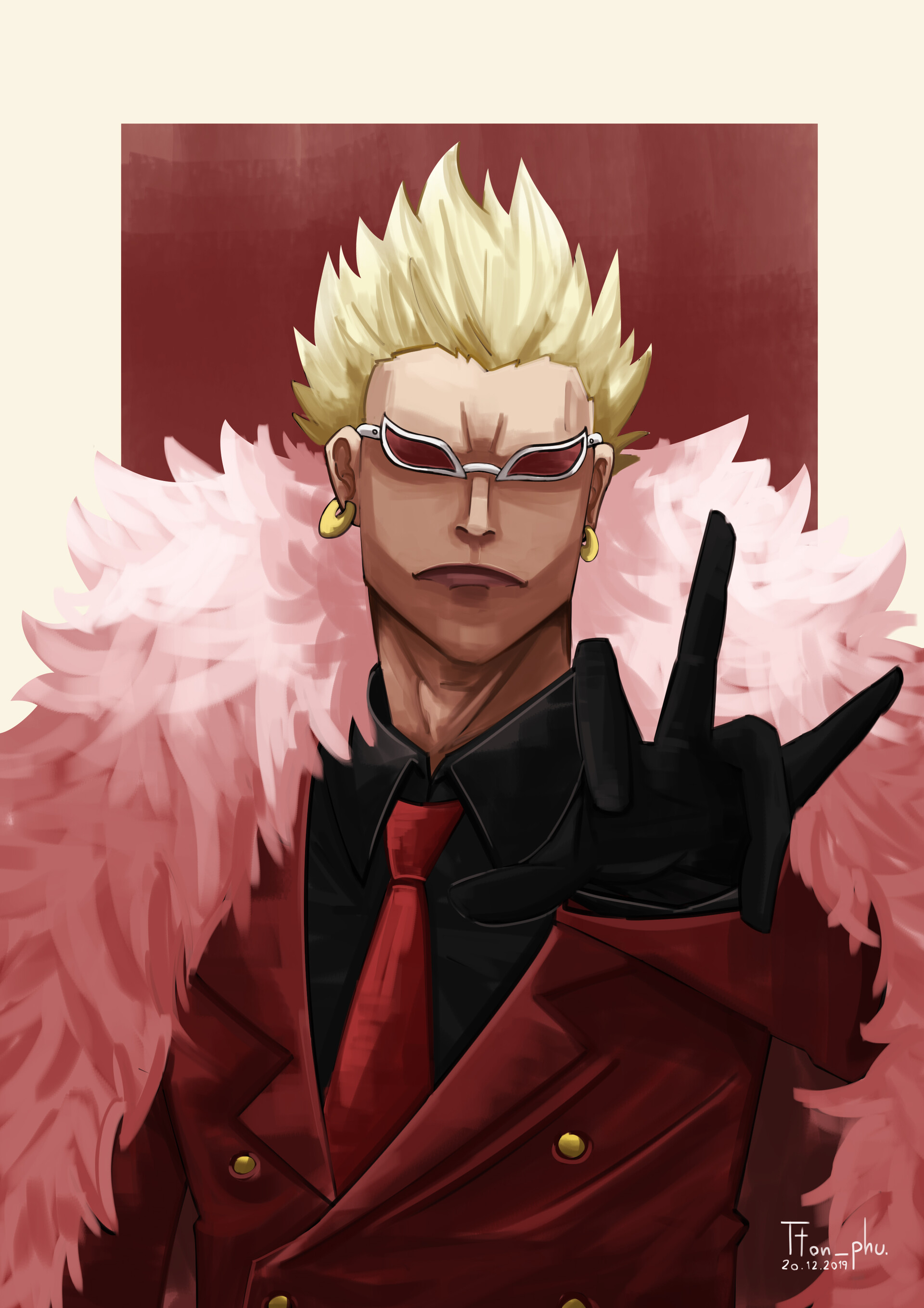 Artstation Donquixote Doflamingo Fanart Tanapong Phukanen