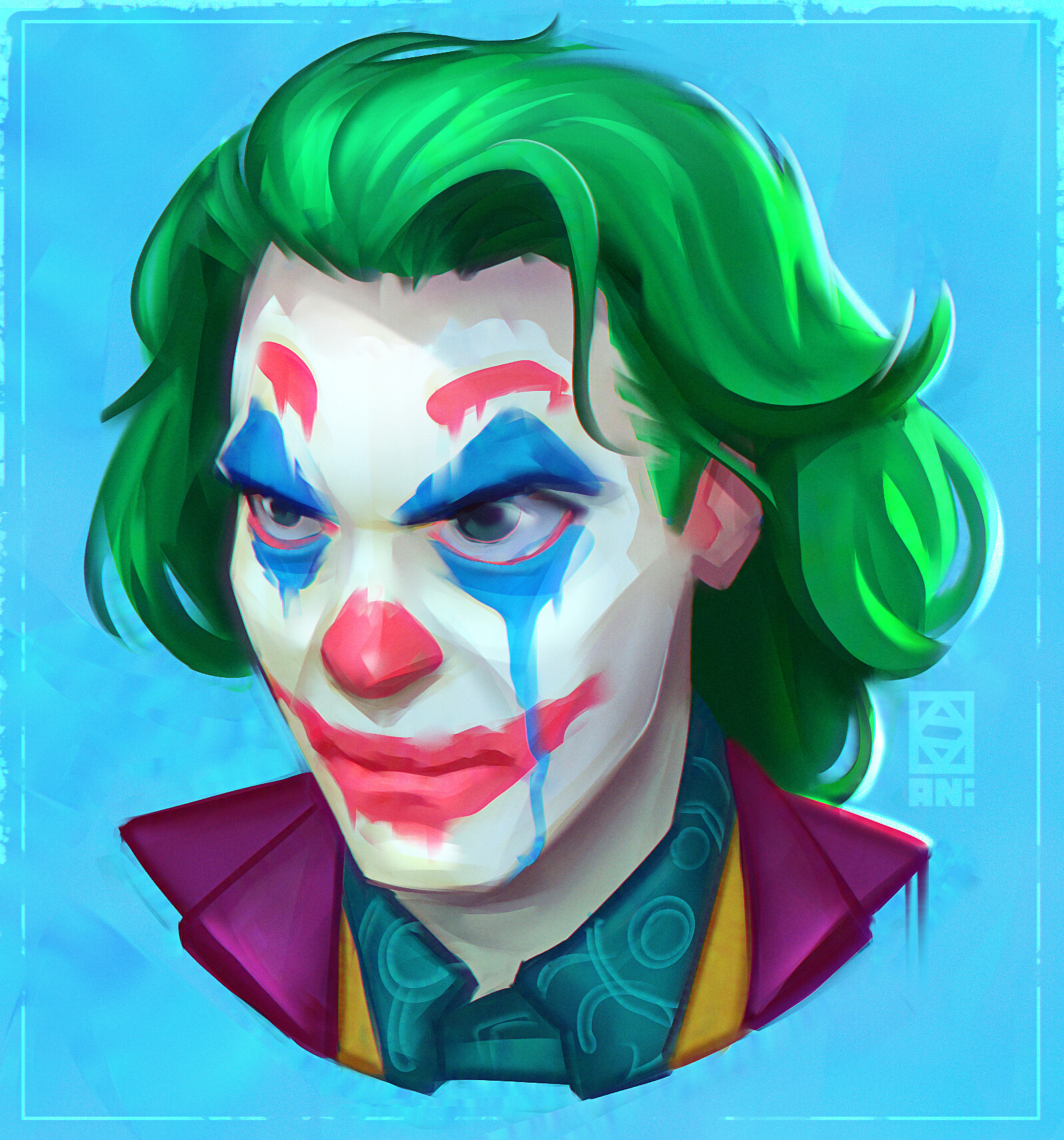 ArtStation - Joker Portrait Stilization