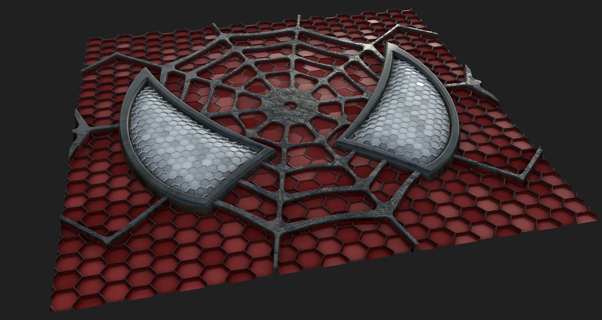 ArtStation - Spider-Man - suit texture with eyes - Substance Designer  material