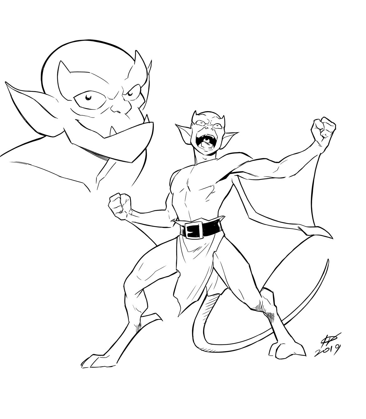 ArtStation - Gargoyles - Demona and Lexington