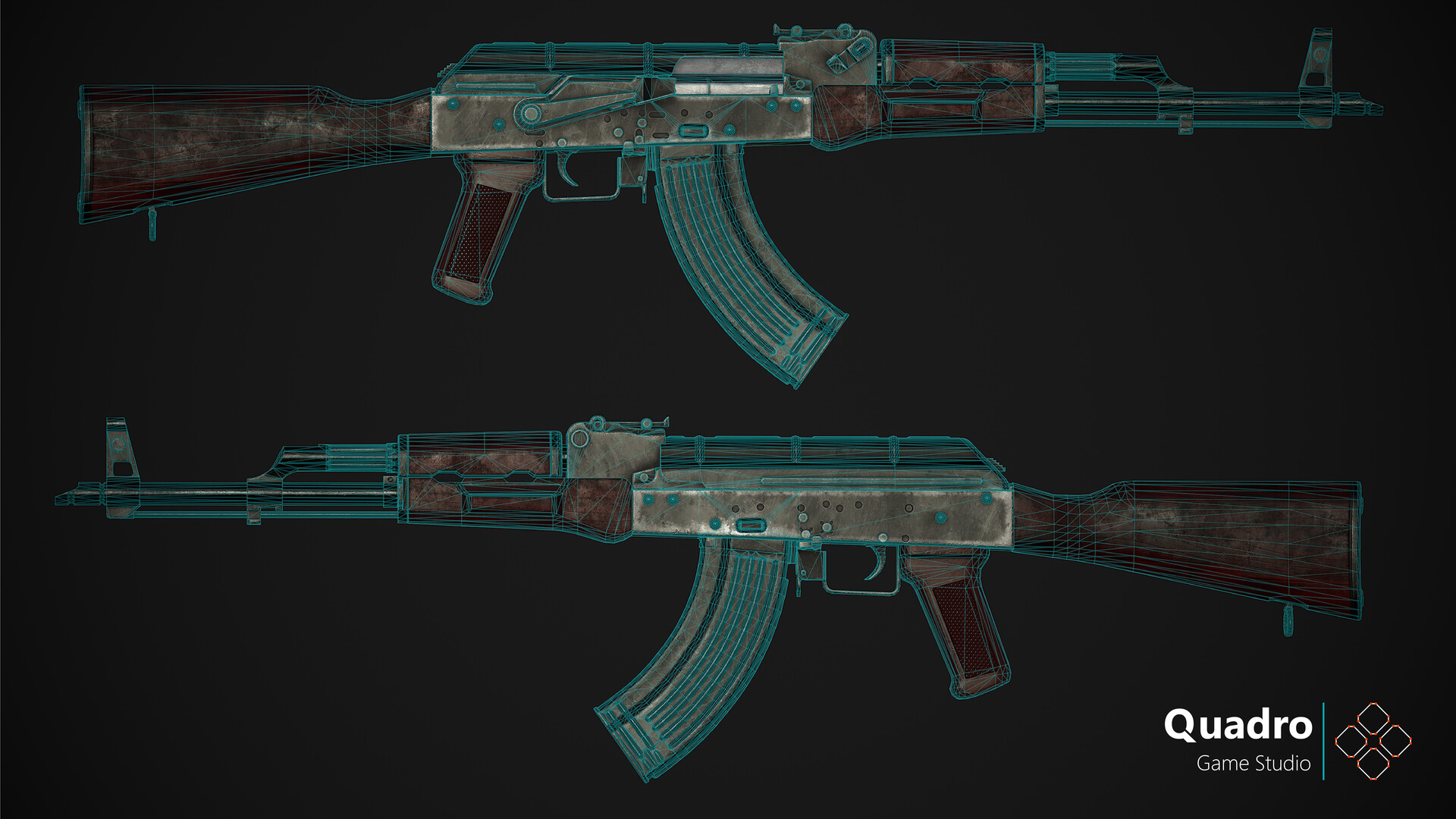 Quadro Game Studio Weapon Ak 47 2
