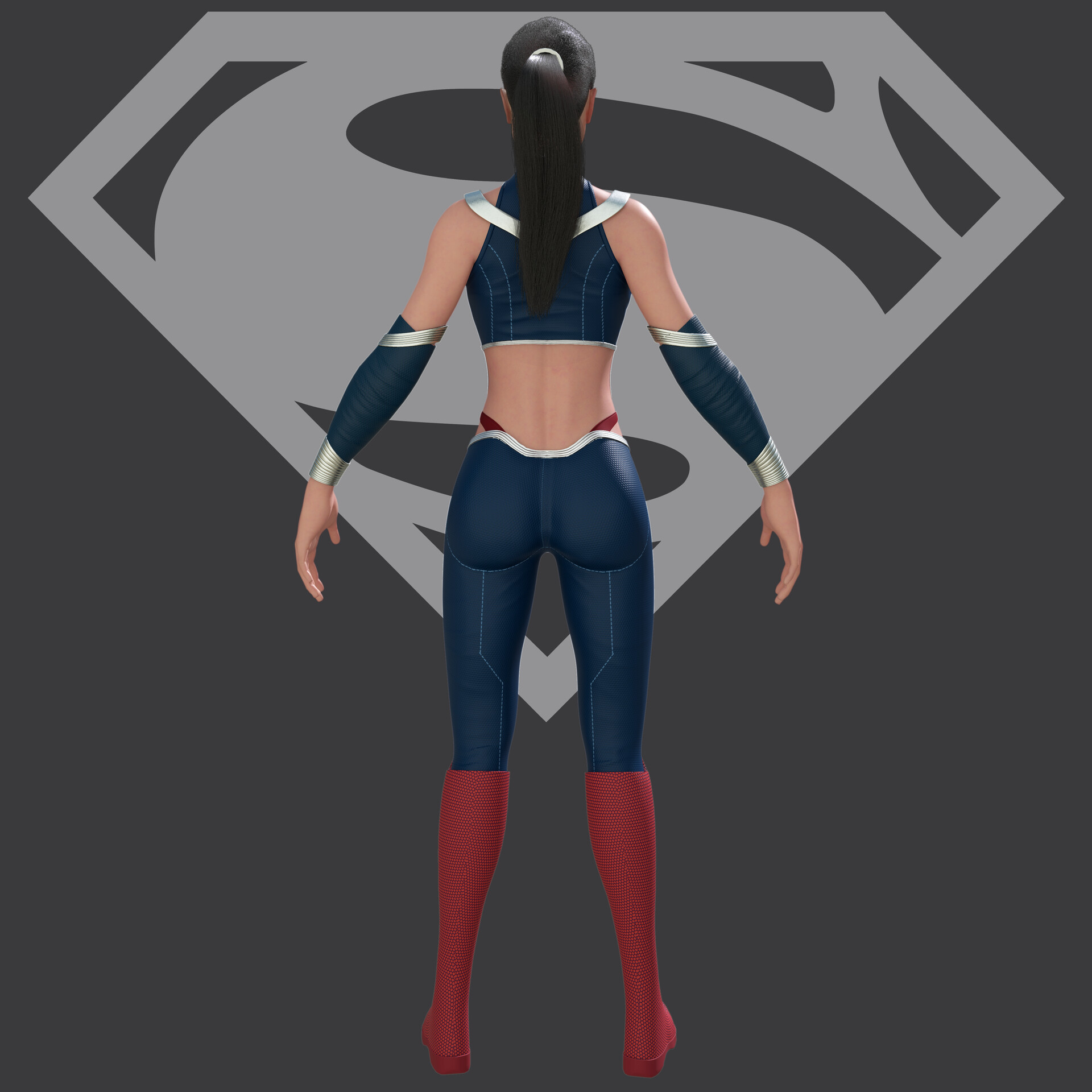 Afshaan Ali Super Girl 3d Female Character