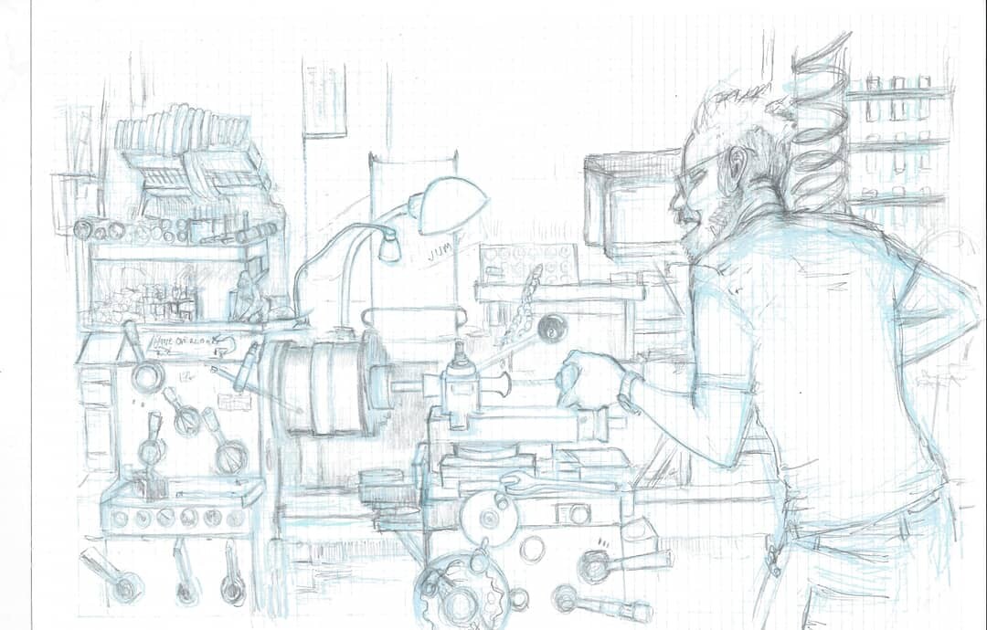 Artstation Adam Savage Working On The Hero Prop Charity Pomaybo
