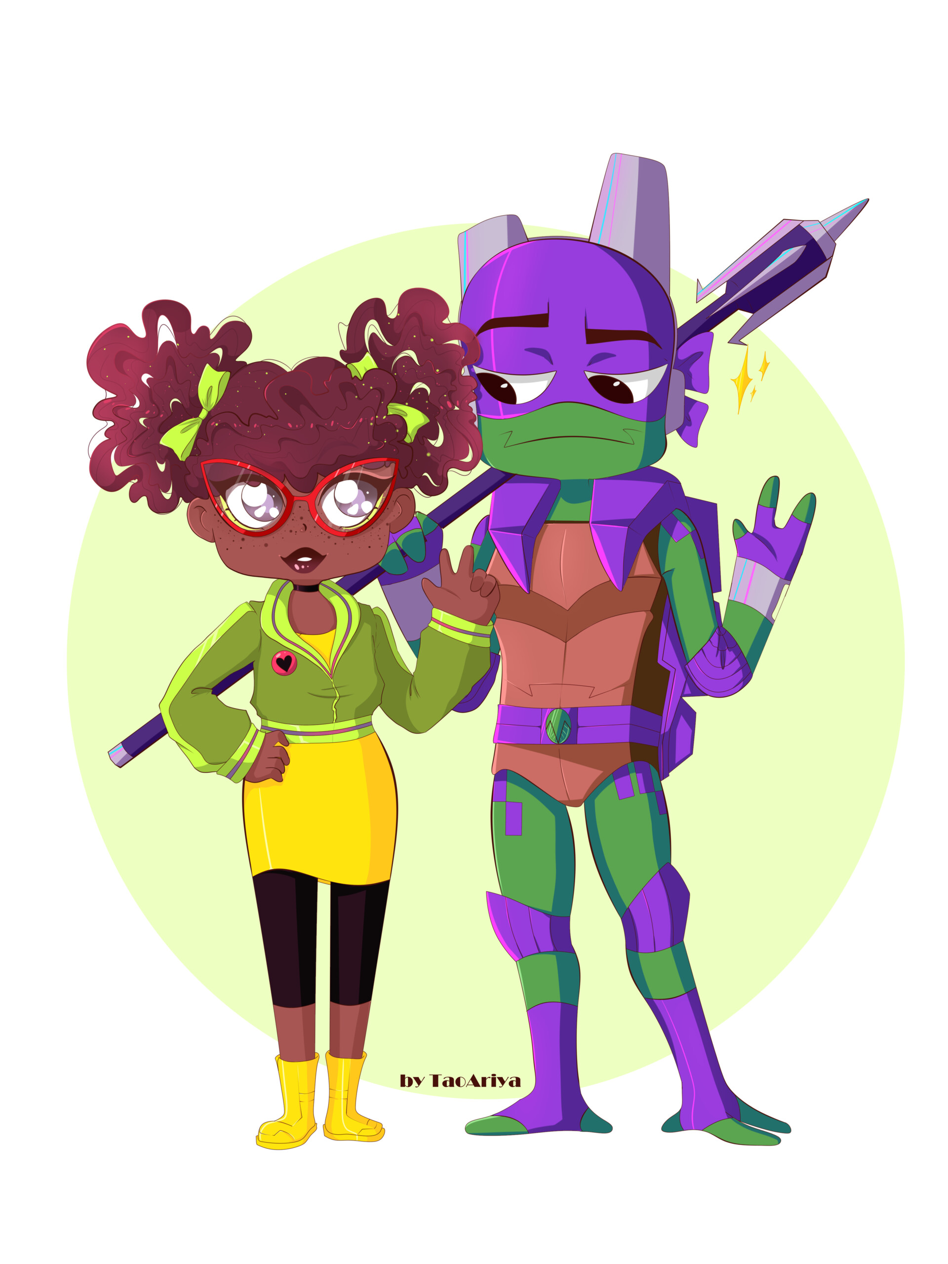ArtStation Teenage Mutant Ninja Turtles April and Don