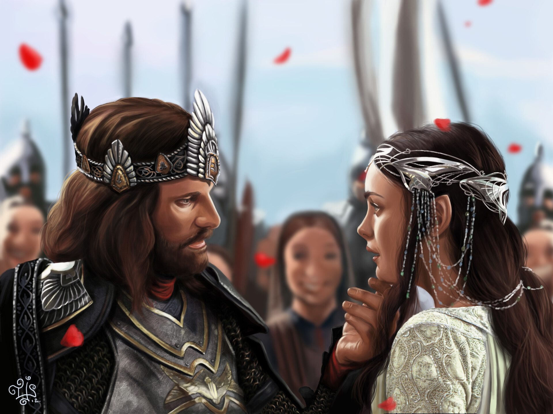 Lord Of The Rings Aragorn And Arwen Wedding