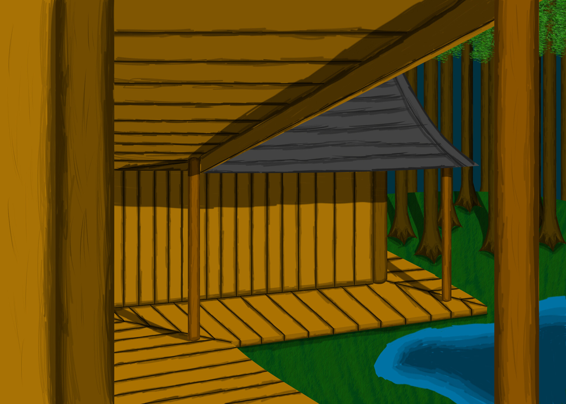 Artstation Hanafuda Shrine Concept Art Tedious T Artwork