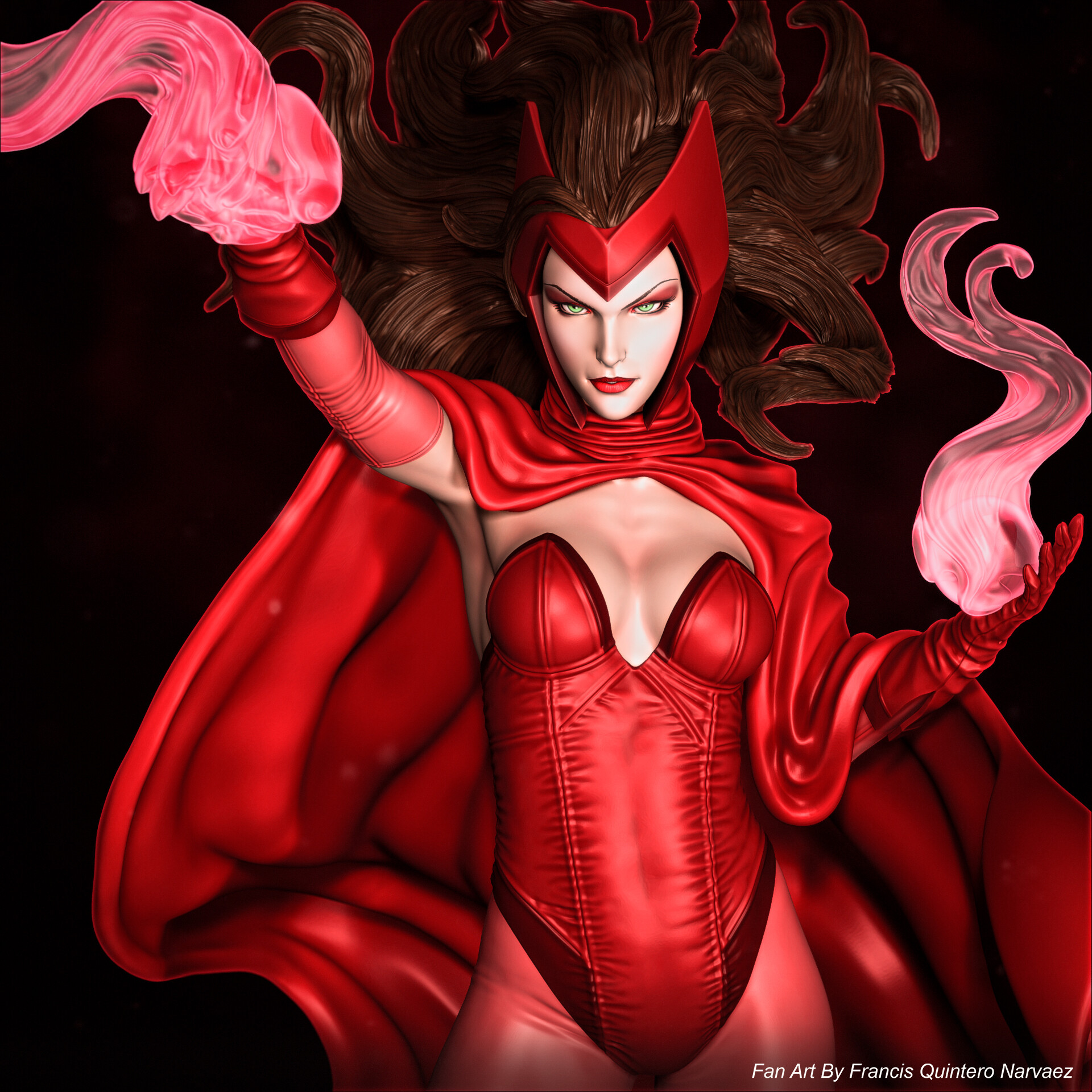 ArtStation - Scarlet Witch Marvel Snap Fanart