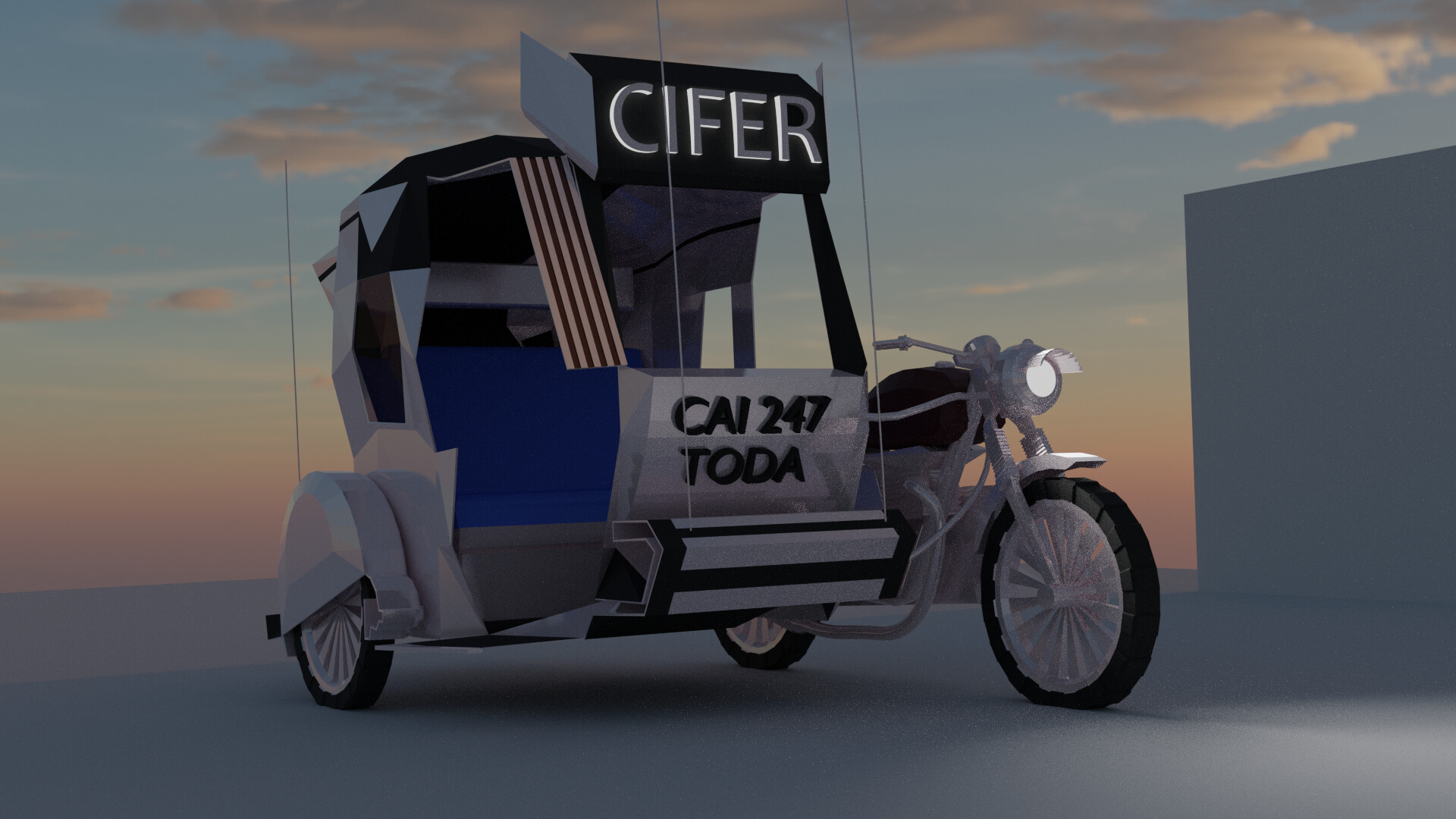 Artstation philippine 3d tricycle made using blender 2 81a