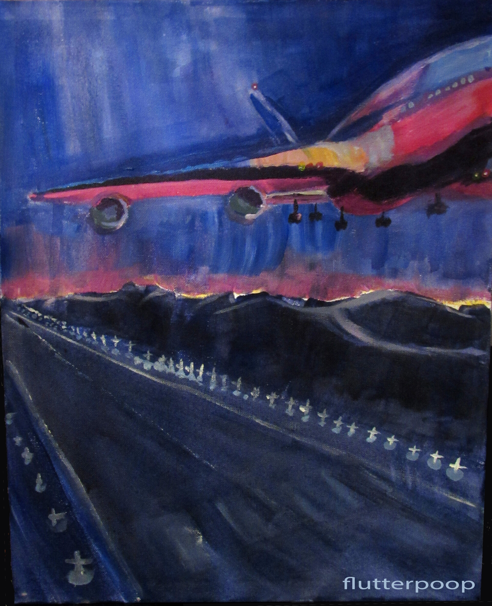 Artstation Acrylic Airplane Grace Jessop