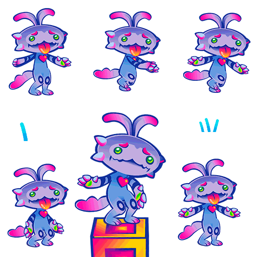 Drafts of the different animation for the gamejam game. lots of details to improve.