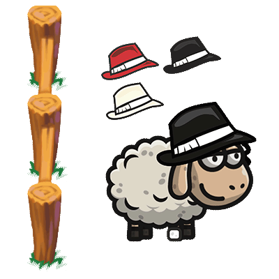 colaboration with the game. I edited and repainted the destruction of the fence ,and dre the hats for the sheep character.
https://globalgamejam.org/2020/games/sheeper-3