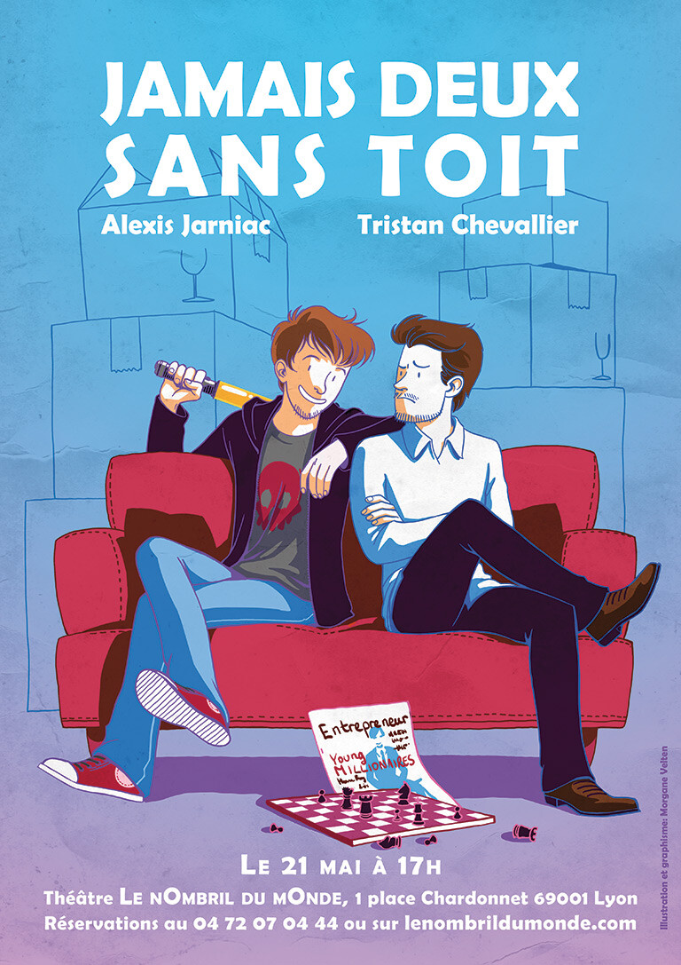 Jamais deux sans toit - Affiche de Théâtre