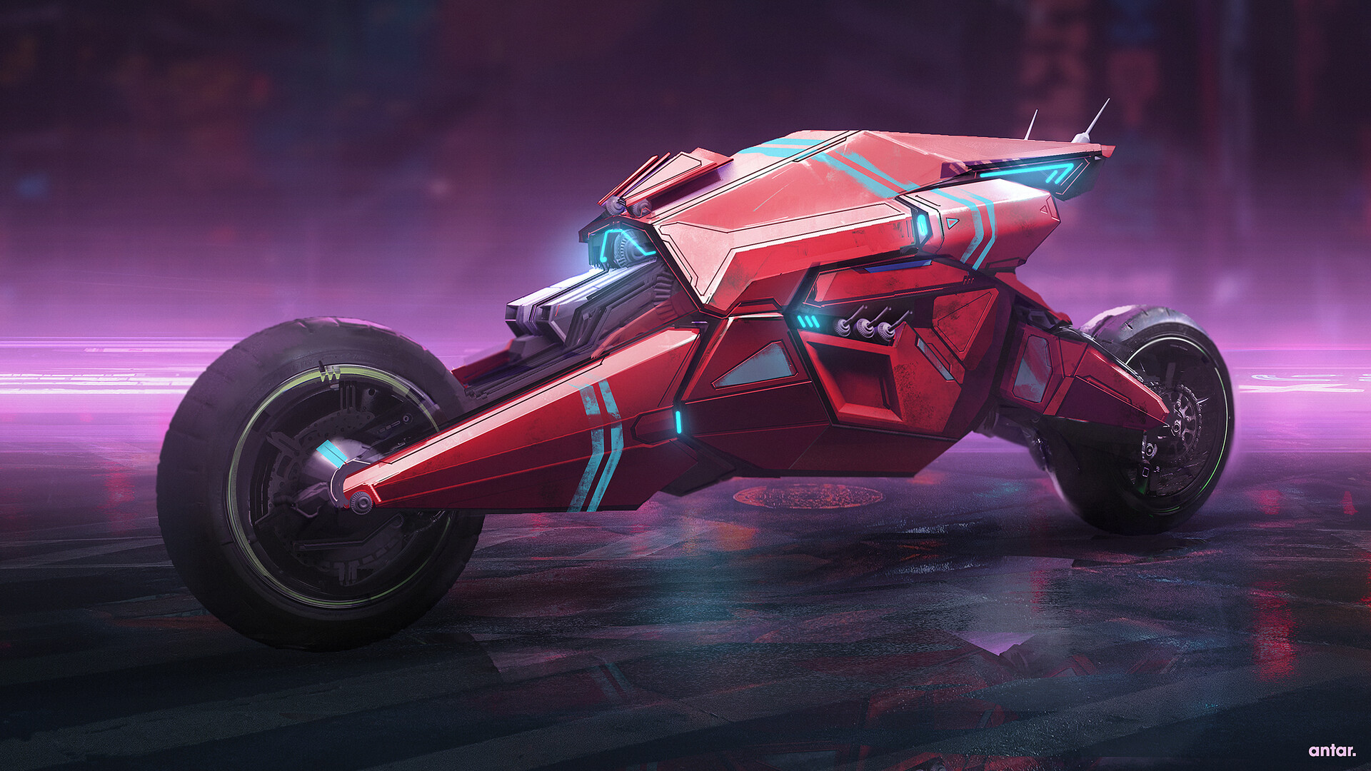 Cyberpunk 2077 мотоцикл Акира