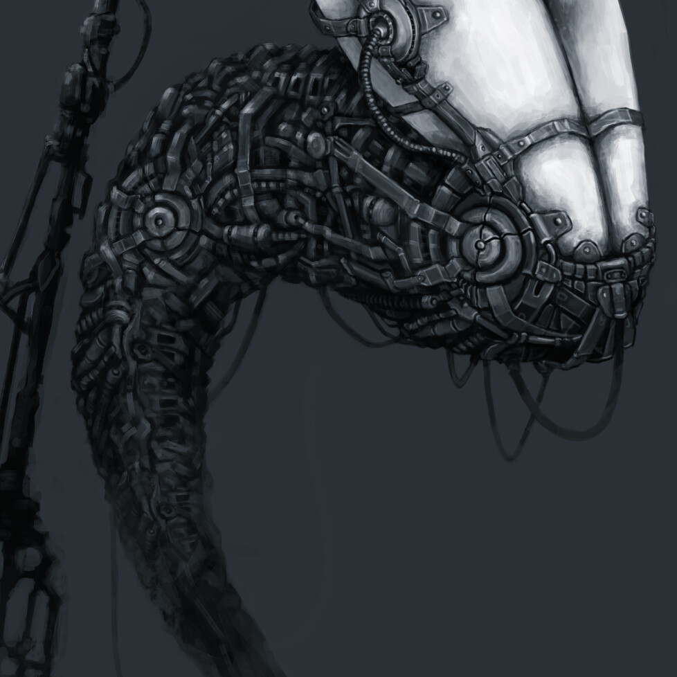 Cyborg Mermaid Detail
